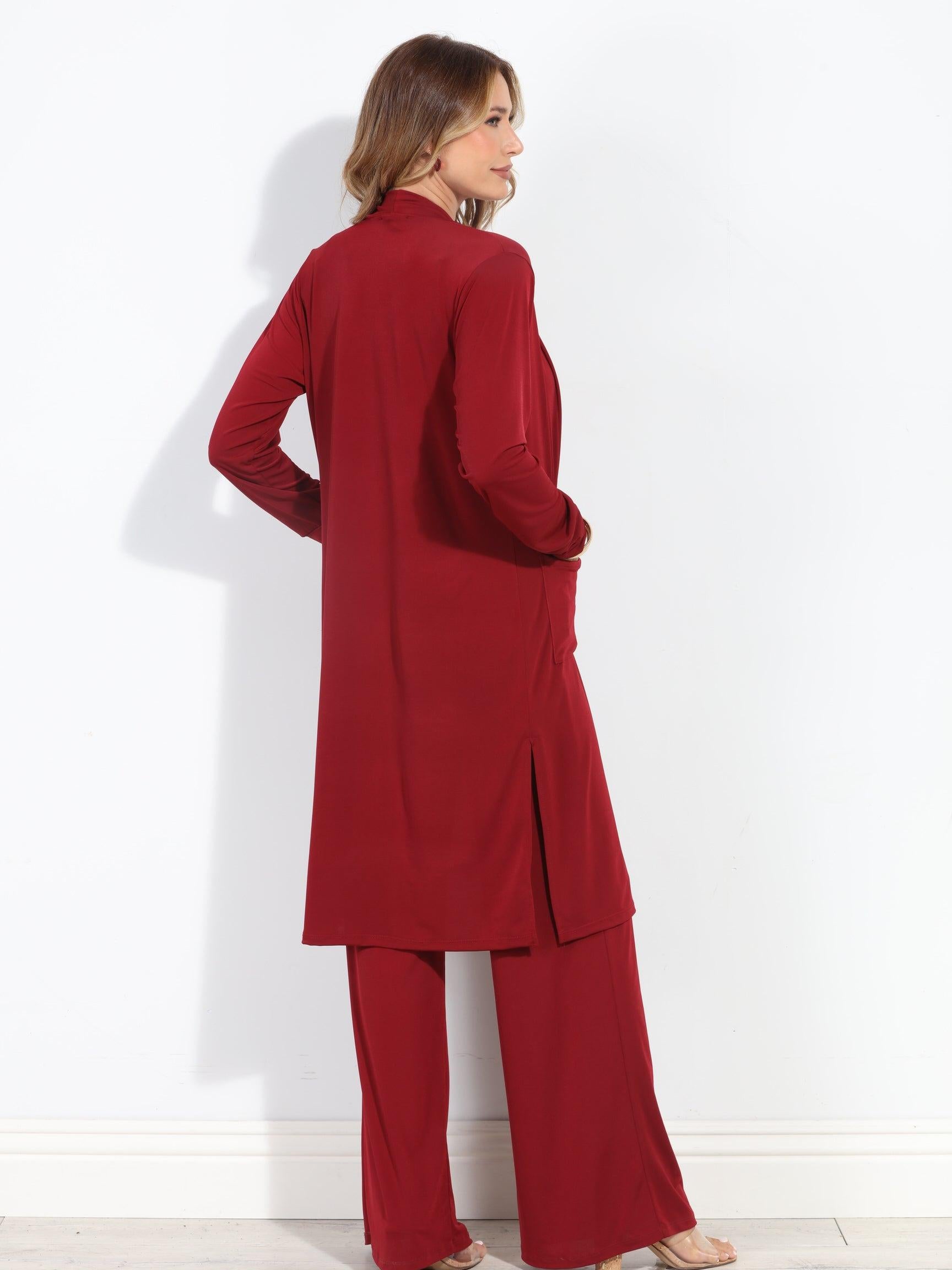 Burgundy Relaxed Lux Cardigan-NEW STYLE✨