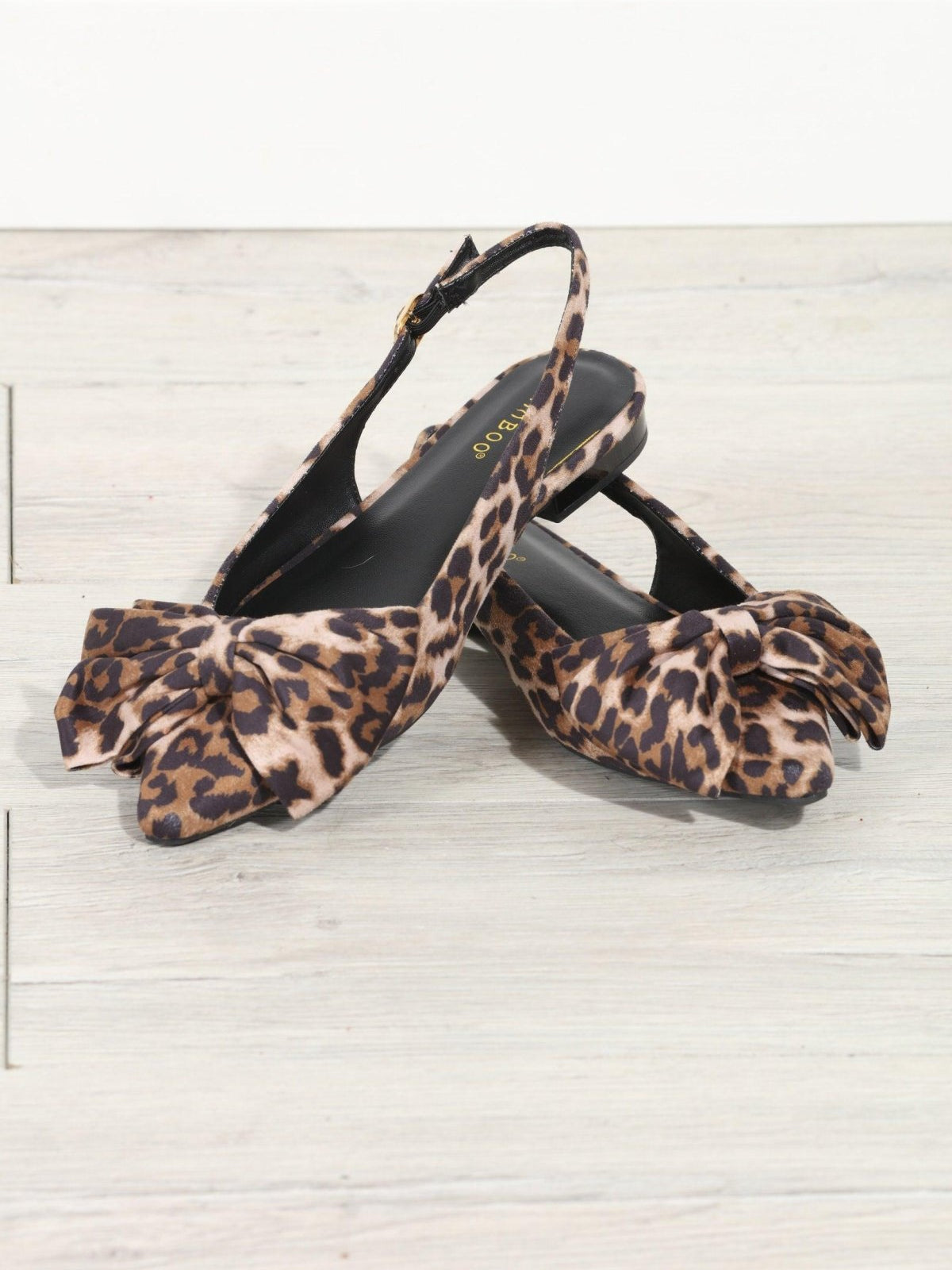 Victoria Leopard Slingback Flats