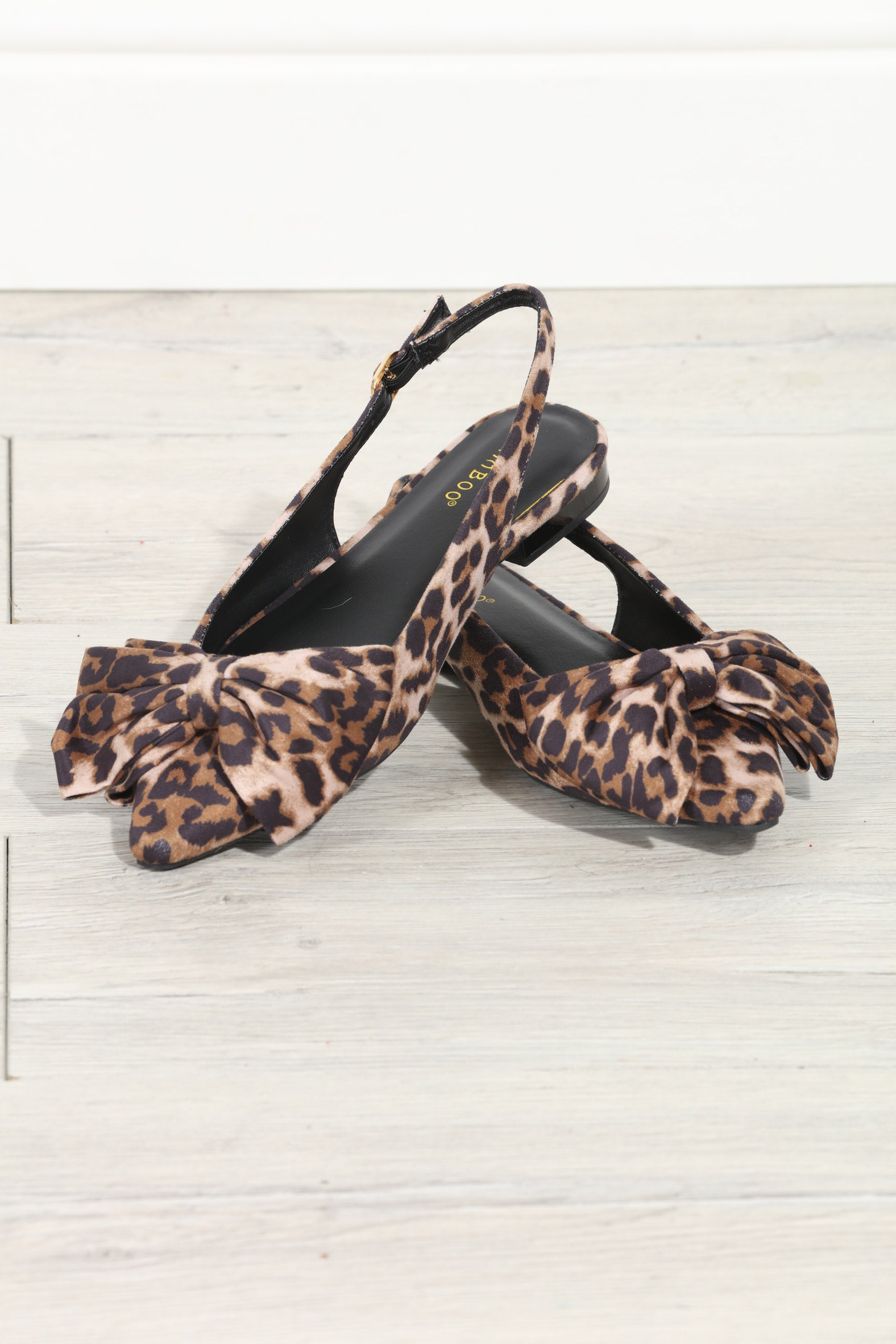 Victoria Leopard Slingback Flats