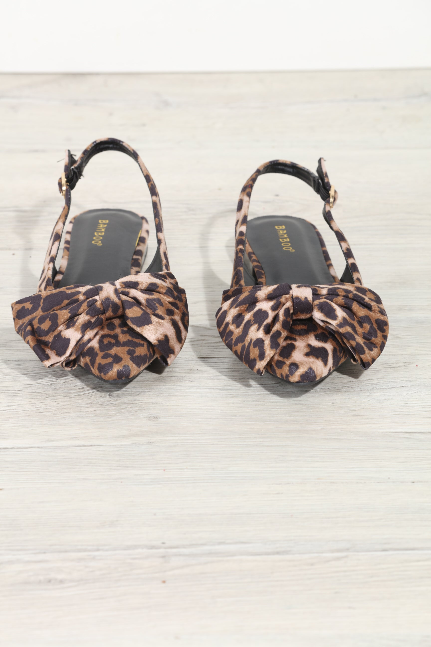 Victoria Leopard Slingback Flats