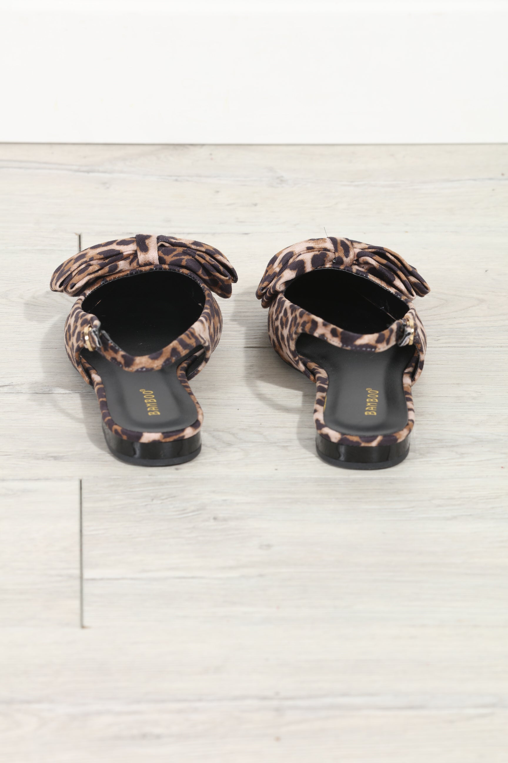 Victoria Leopard Slingback Flats