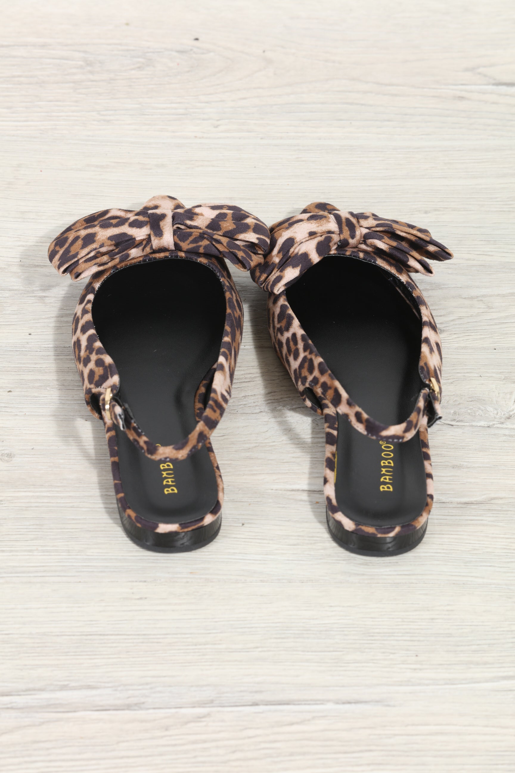 Victoria Leopard Slingback Flats