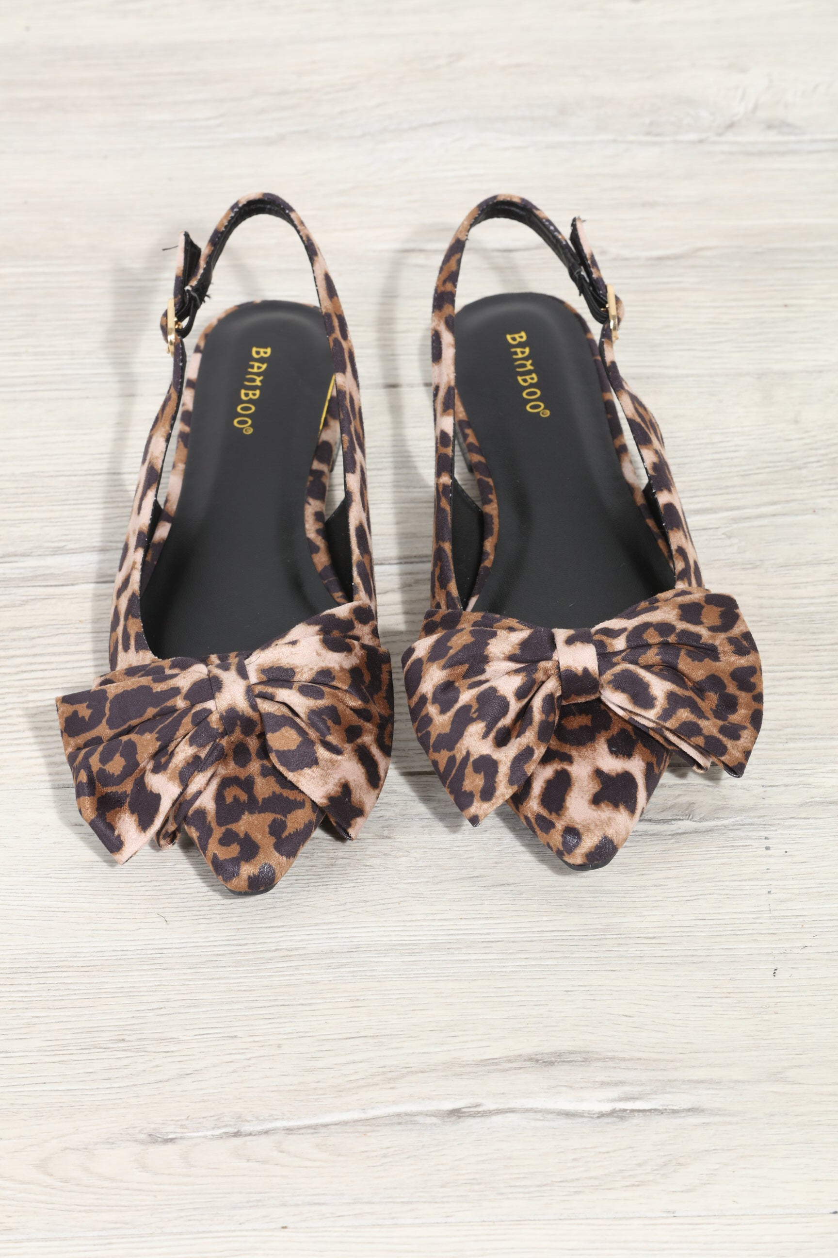 Victoria Leopard Slingback Flats