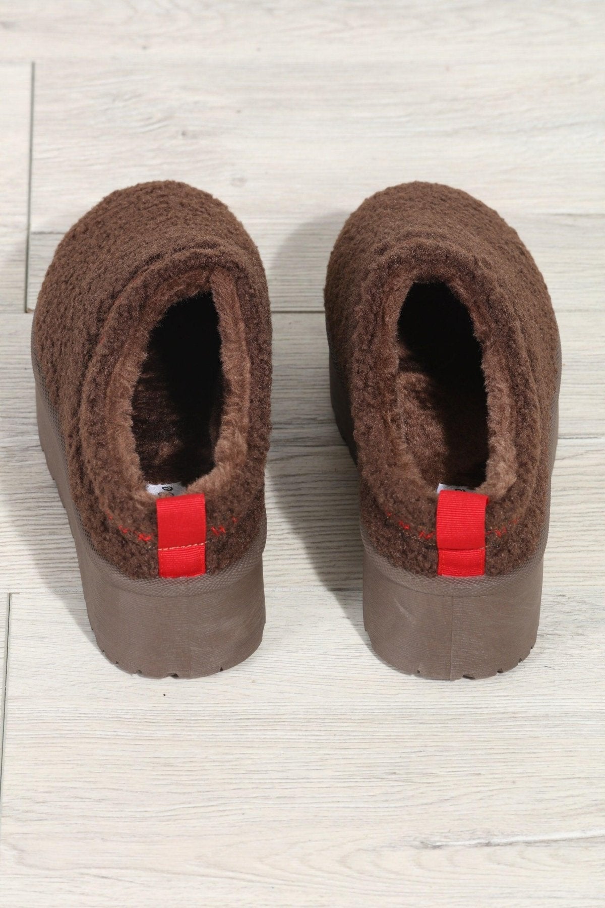 Chocolate Cozy Slides-FINAL SALE
