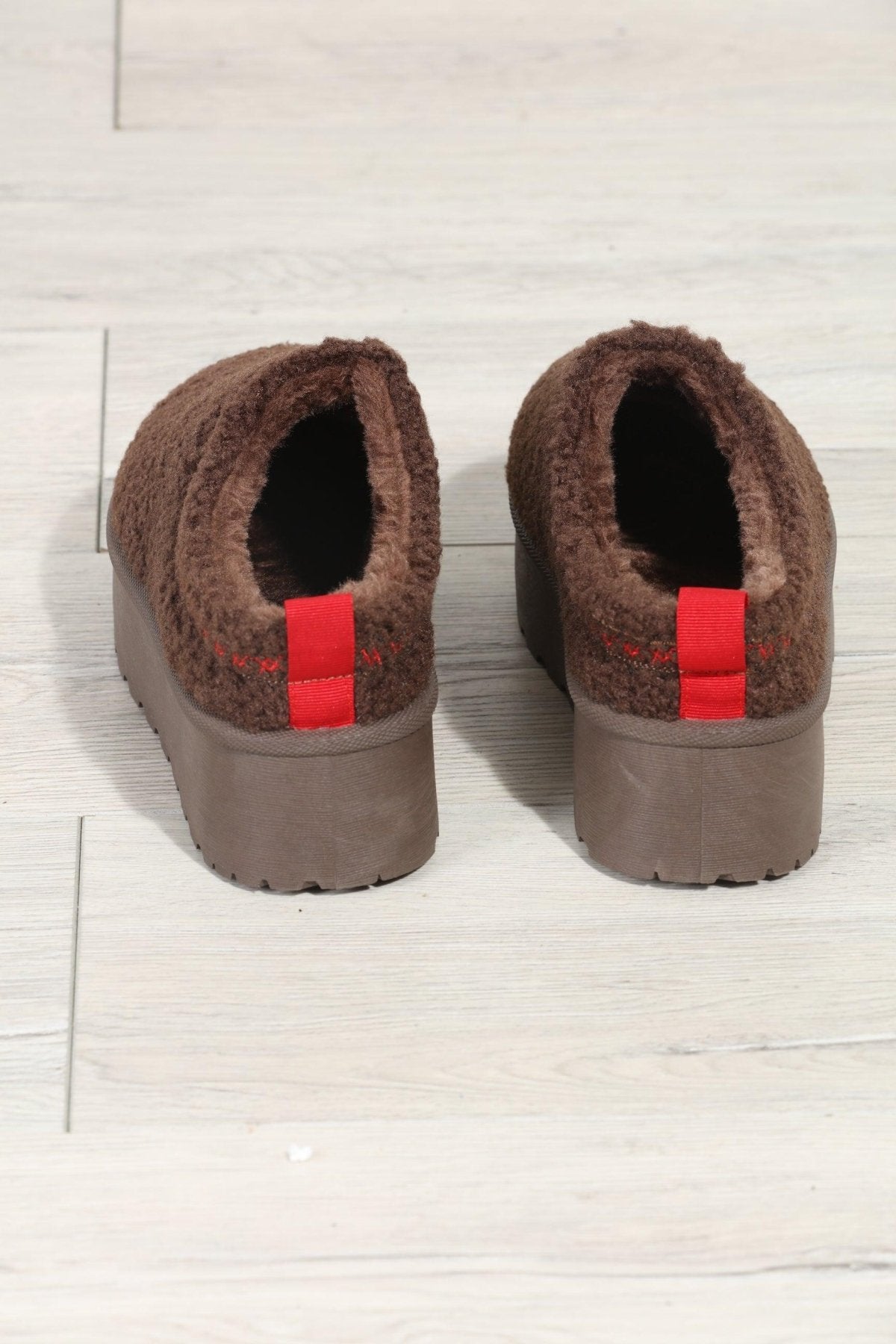 Chocolate Cozy Slides-FINAL SALE