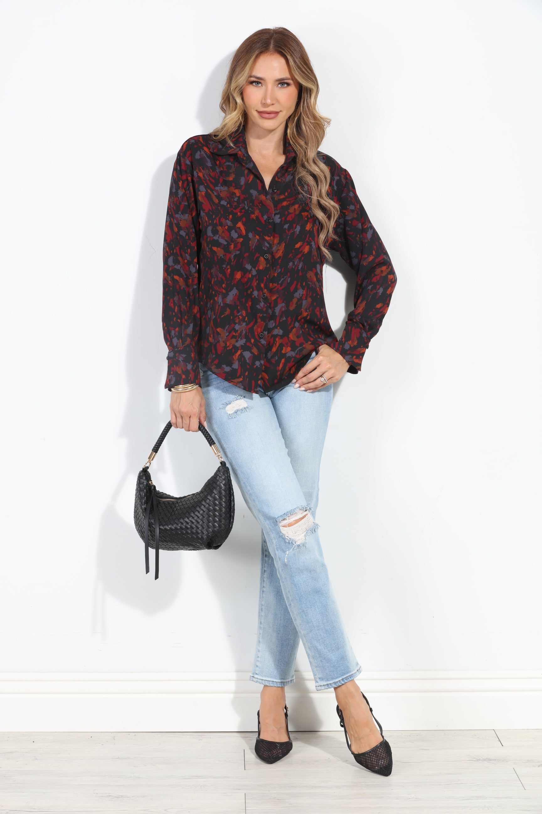 Galinda Politan Button Blouse-BEST SELLER