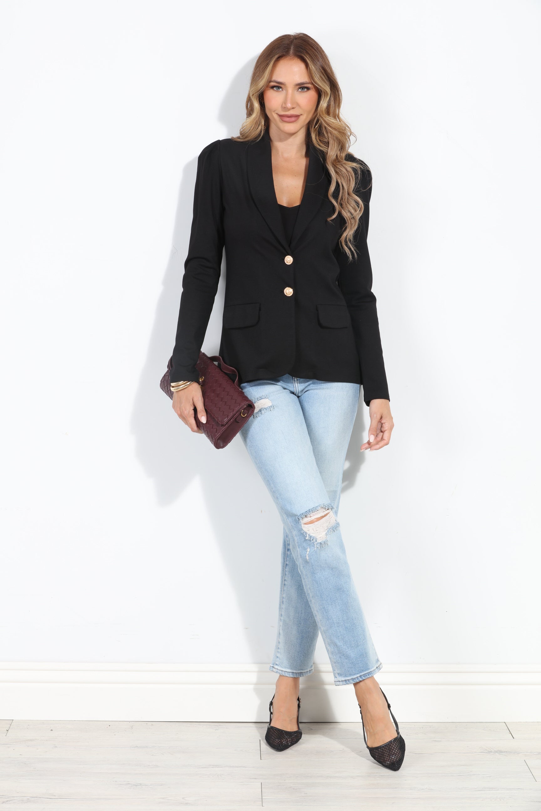 Kristi Black Ponti Blazer-BEST SELLER