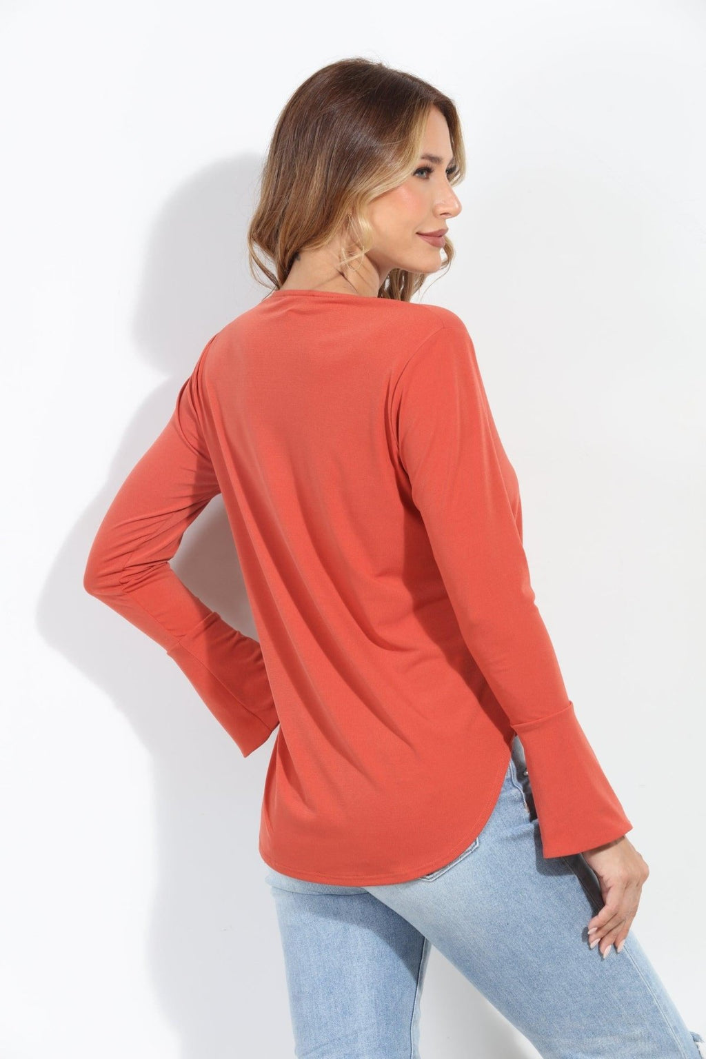 Rust Ity Surplice X Top-FINAL SALE