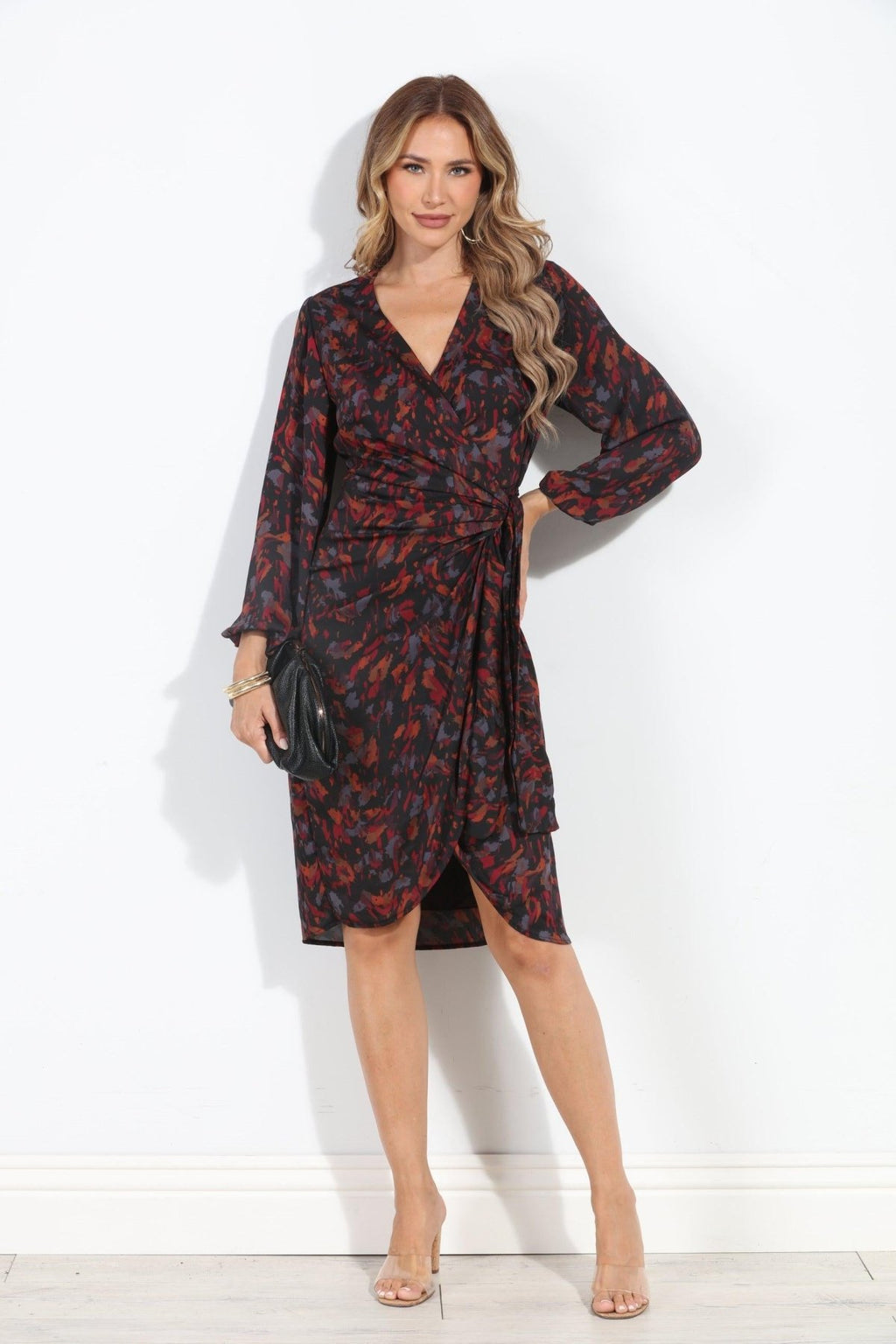 Galinda Woven Wrap Dress-FINAL SALE
