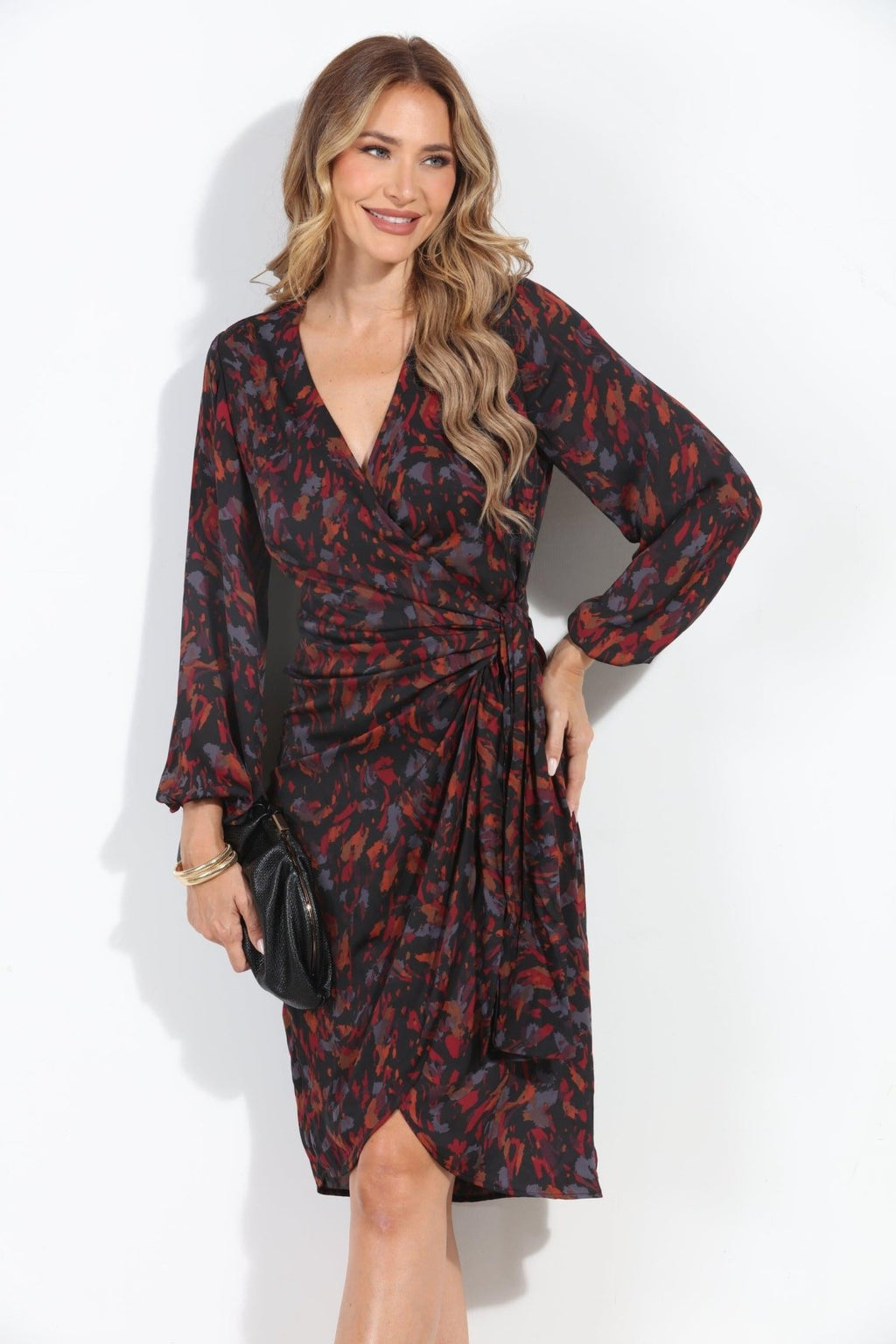 Galinda Woven Wrap Dress-FINAL SALE