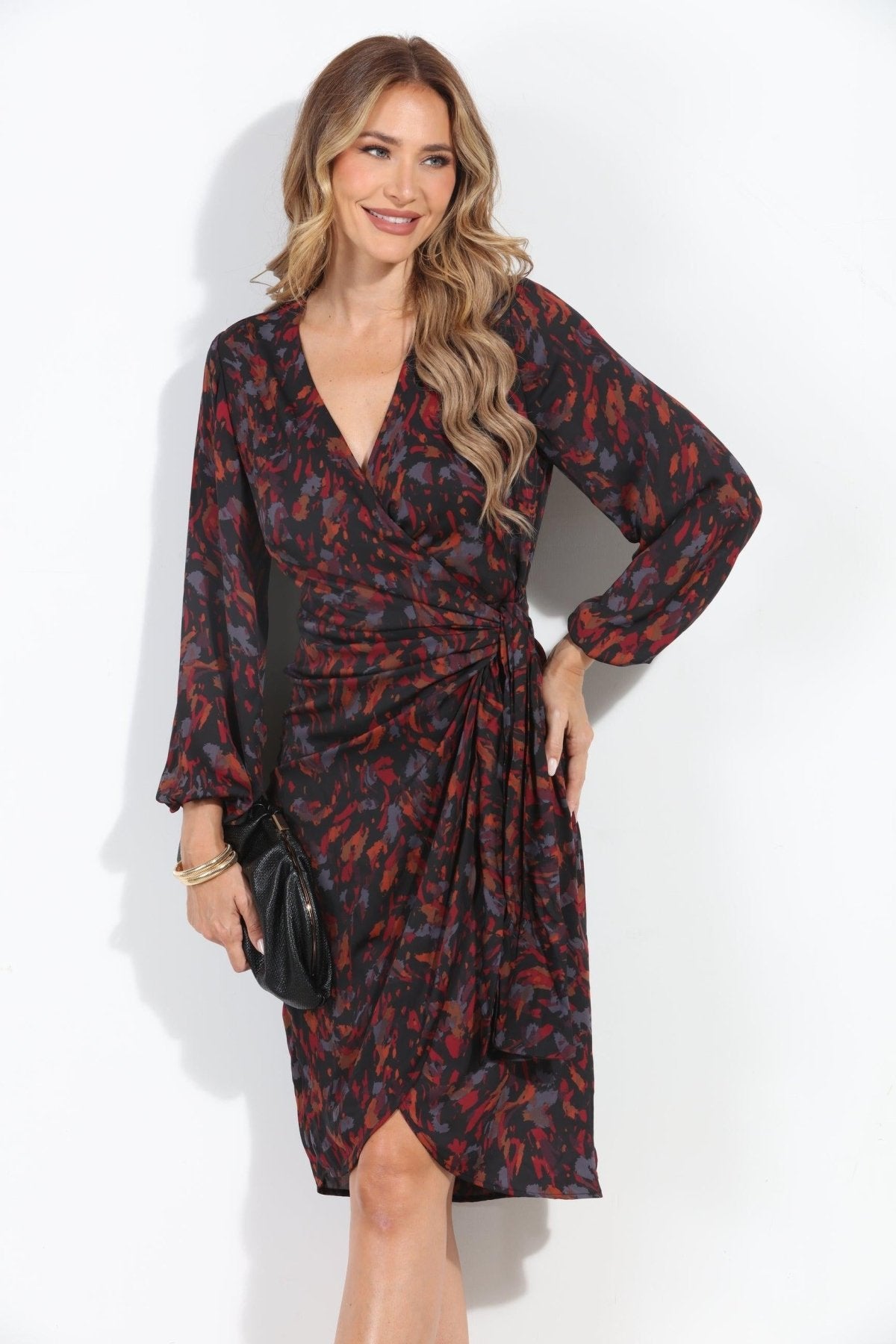 Galinda Woven Wrap Dress-FINAL SALE
