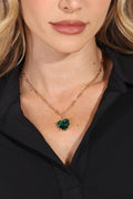 Emerald Heart Necklace
