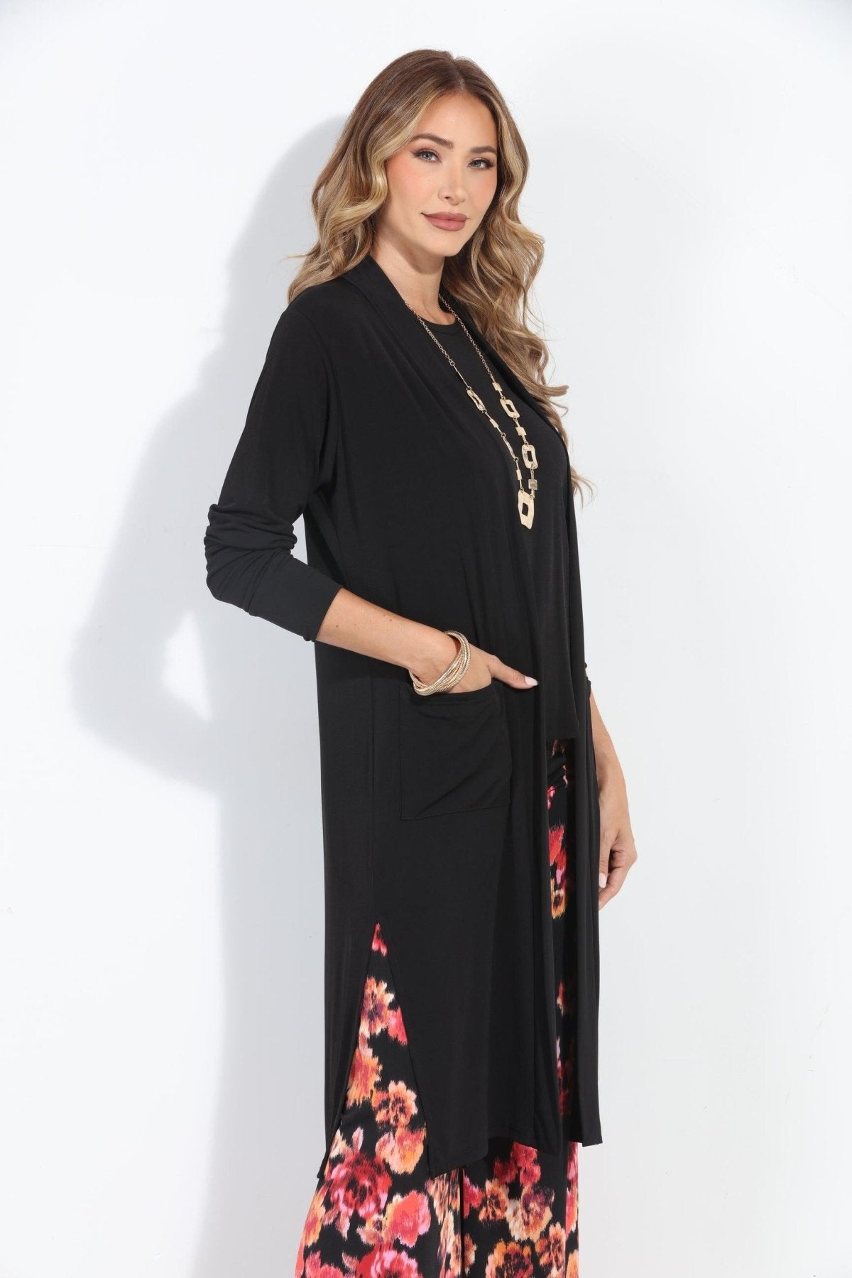 Black Relaxed Lux Cardigan-BEST SELLER