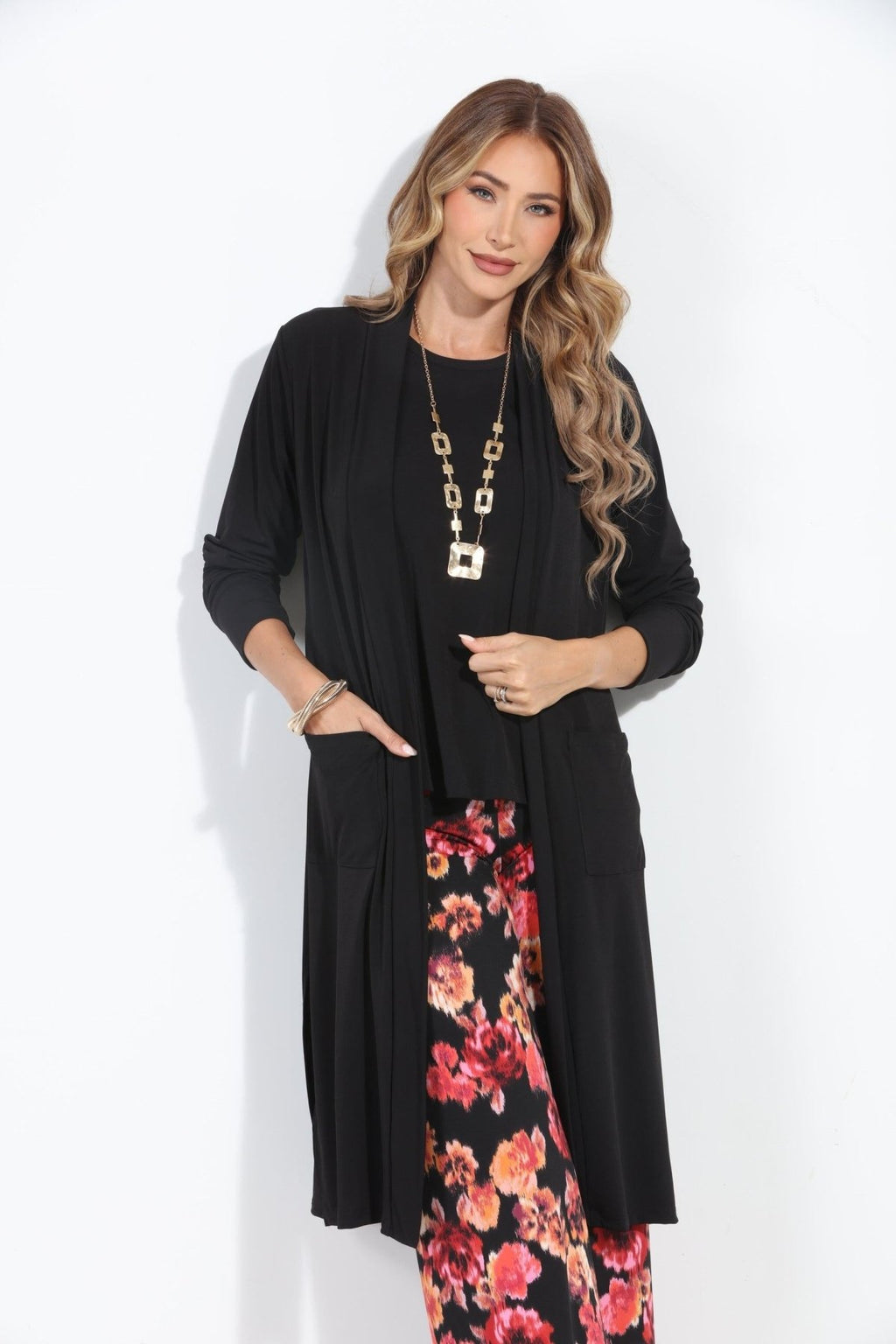 Black Relaxed Lux Cardigan-BEST SELLER