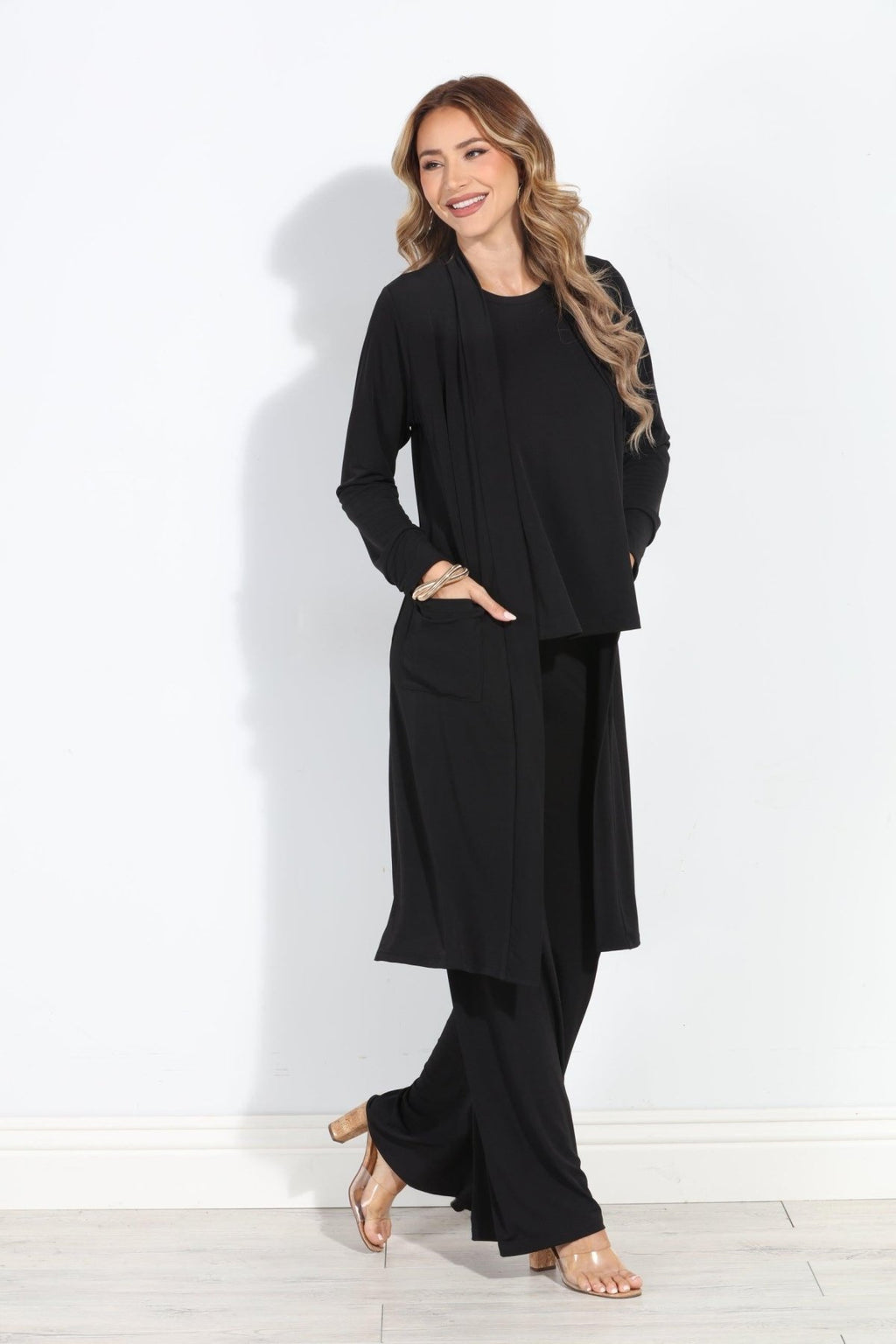 Black Relaxed Lux Cardigan-BEST SELLER