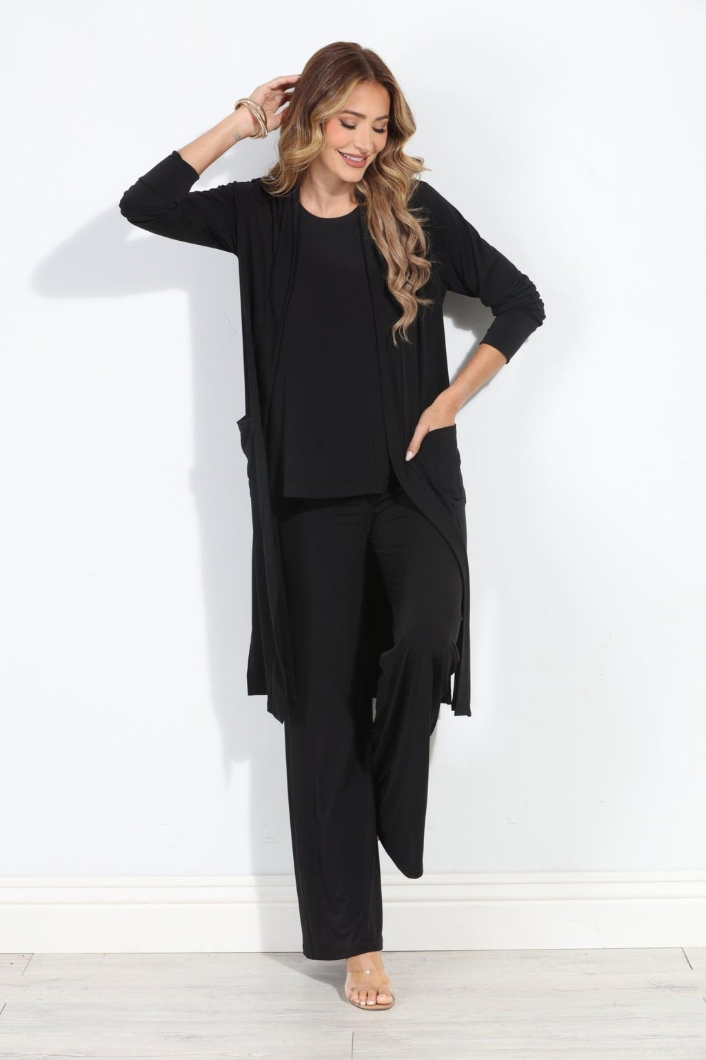 Black Relaxed Lux Cardigan-BEST SELLER