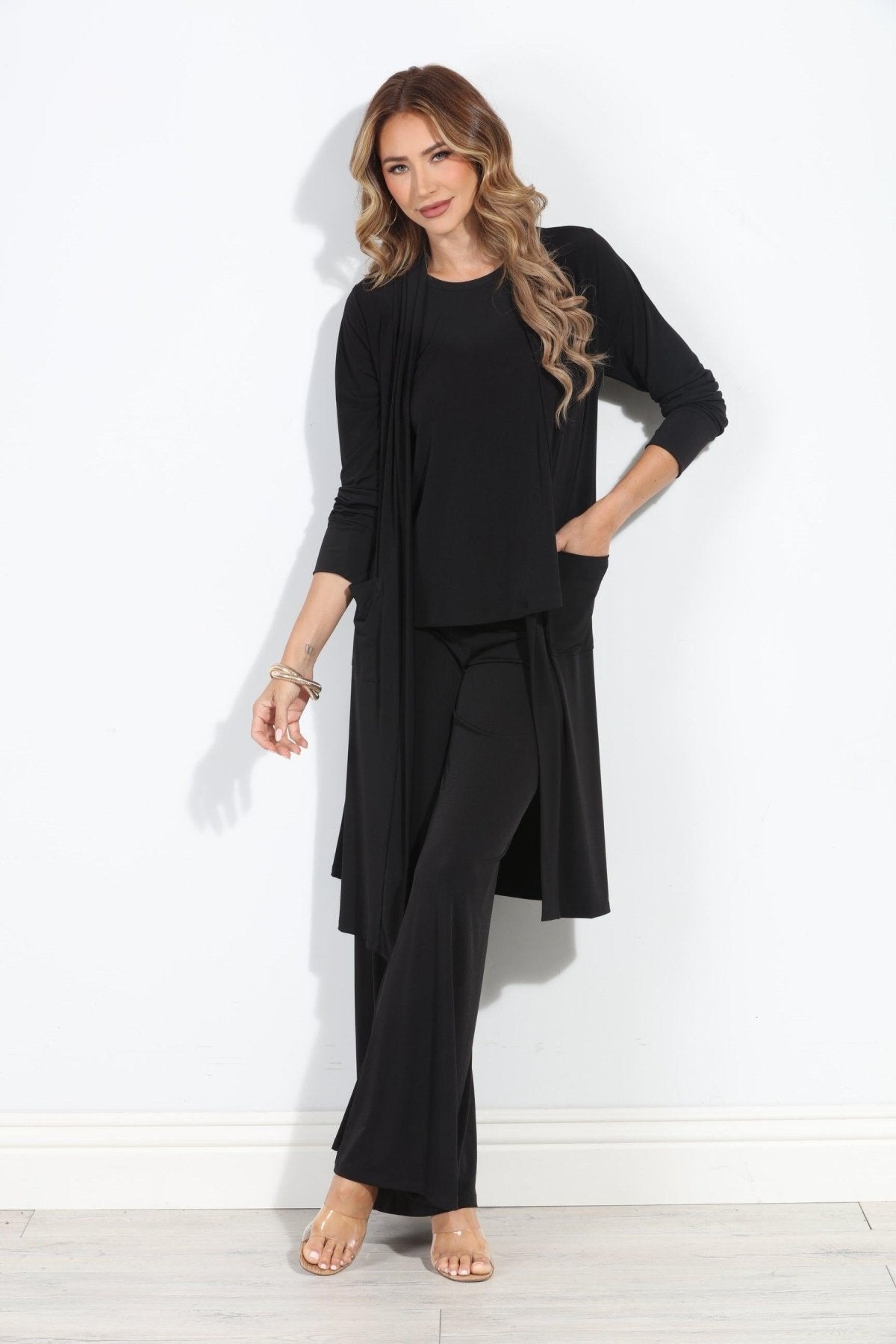 Black Relaxed Lux Cardigan-BEST SELLER