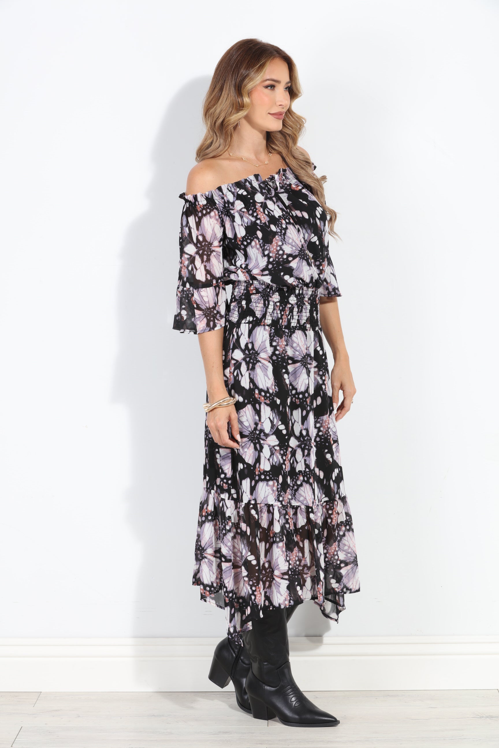 Benson OTS Ruffle Maxi