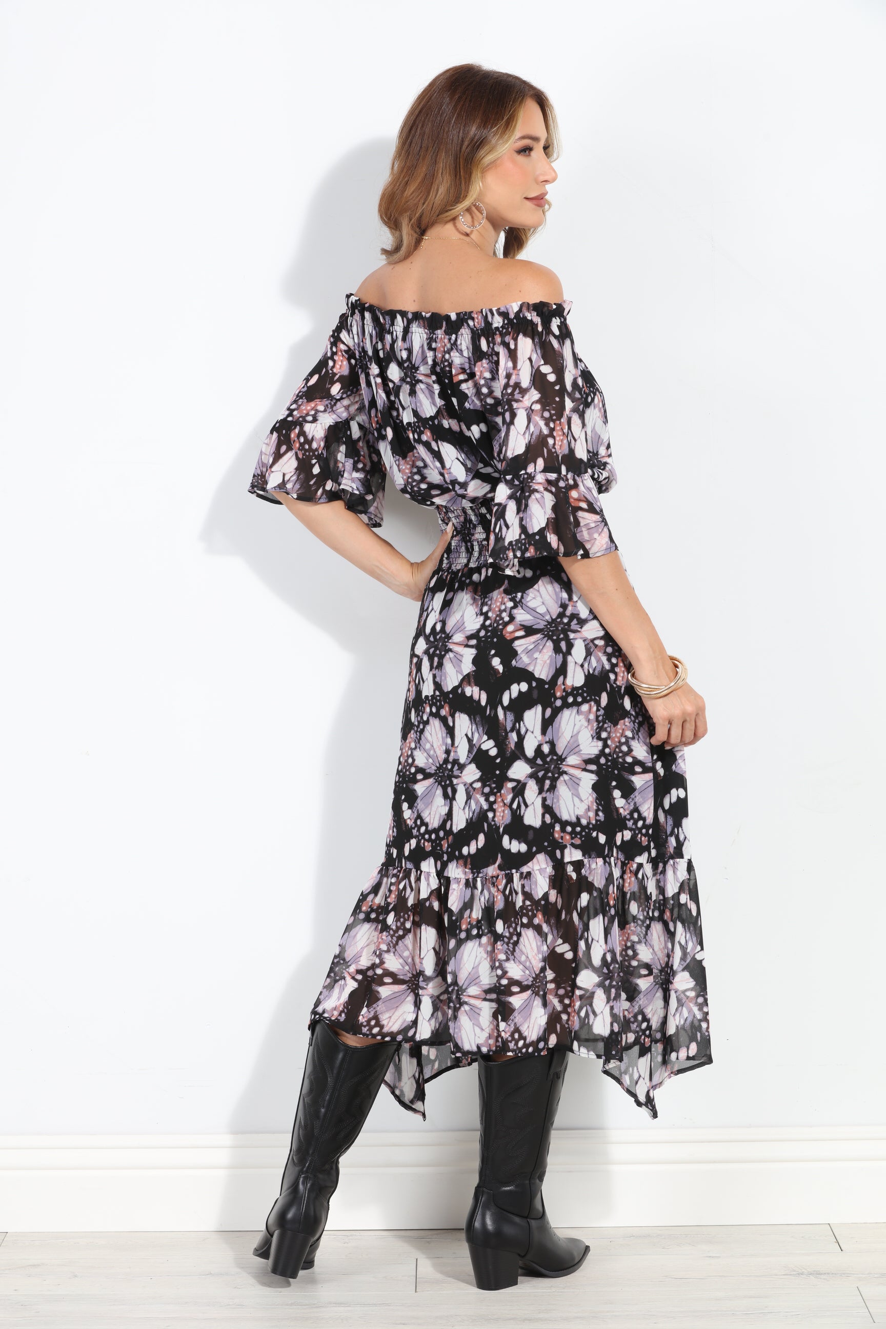 Benson OTS Ruffle Maxi