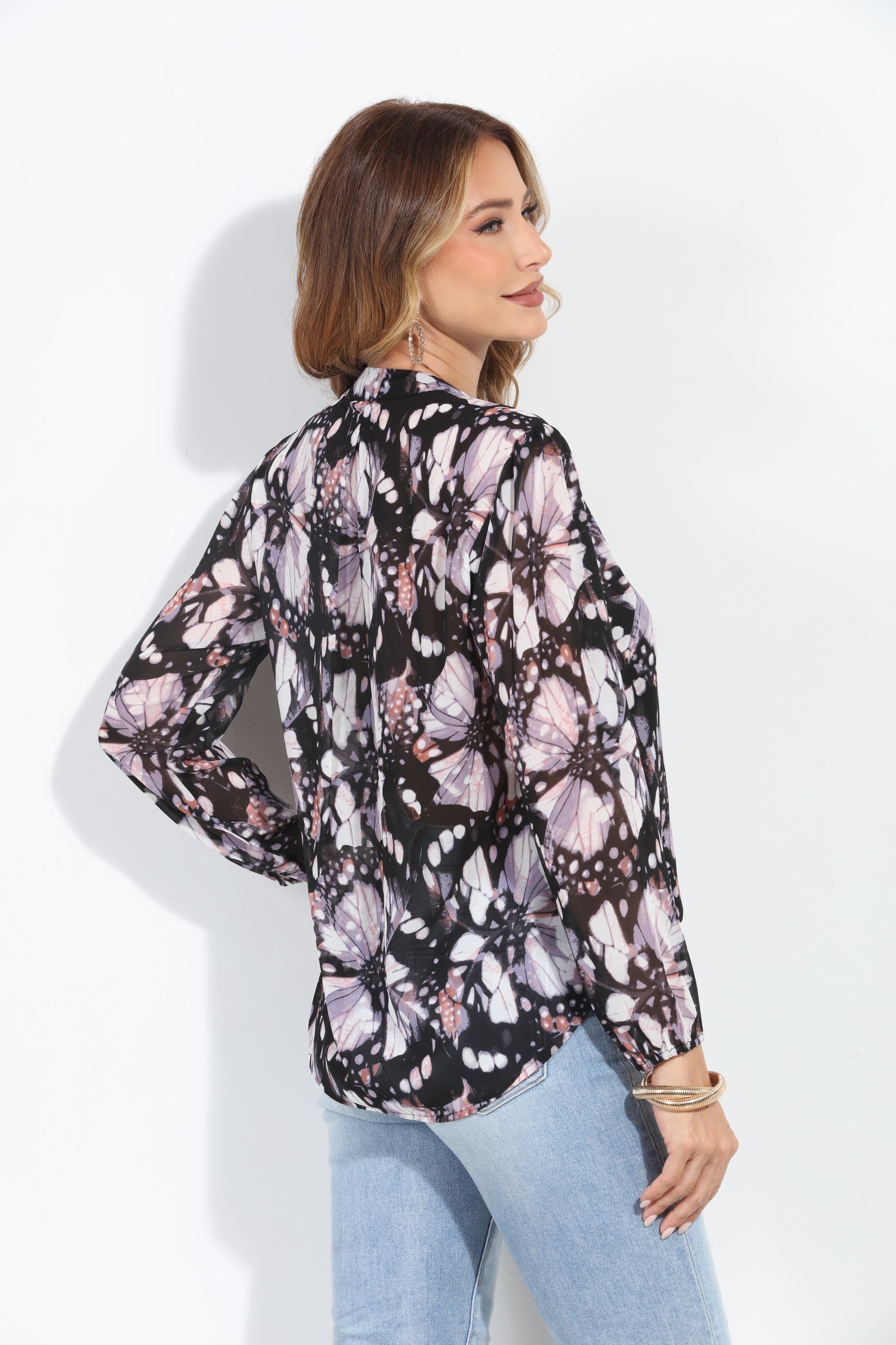 Benson Split-Neck Blouse - BEST SELLER