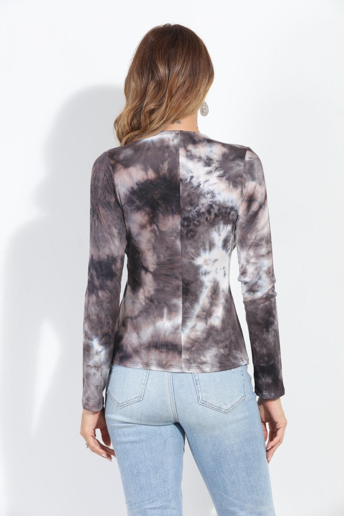 Kara Stretch Surplice Long Sleeve Top-FINAL SALE