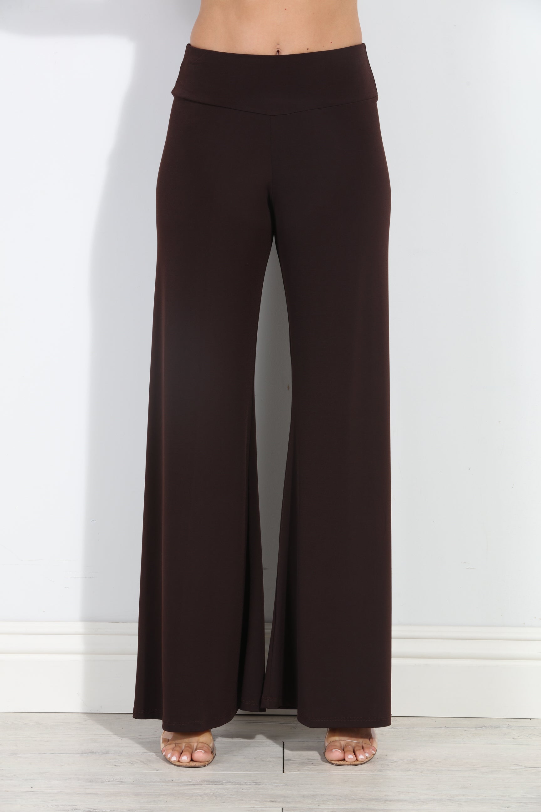 Chocolate Stretch Flare Leg Pants-BEST SELLER