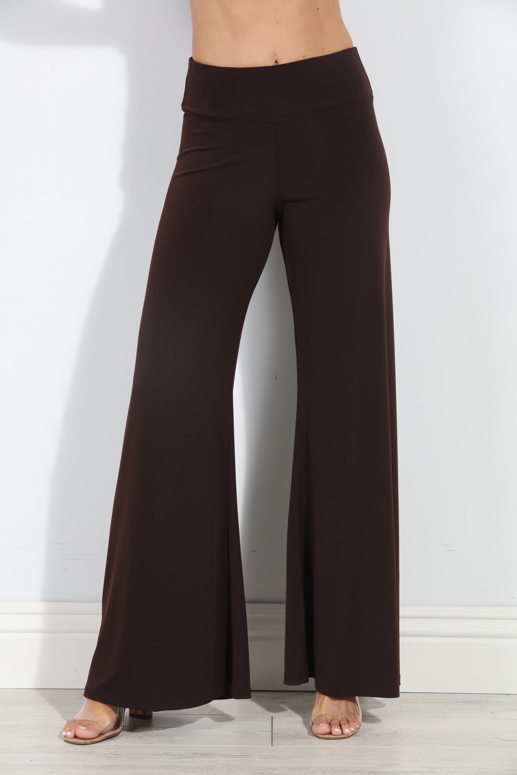 Chocolate Stretch Flare Leg Pants-BEST SELLER