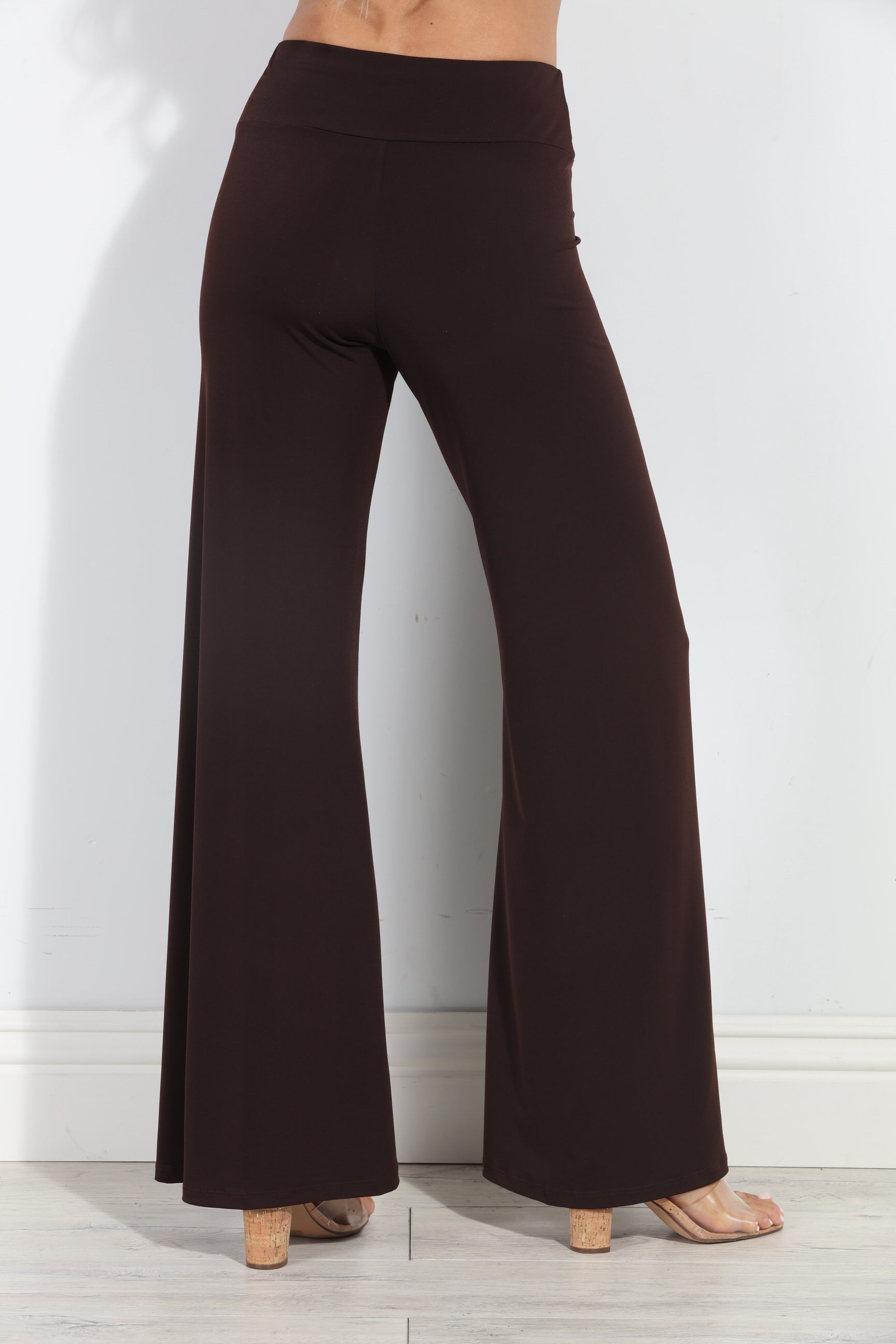 Chocolate Stretch Flare Leg Pants-BEST SELLER