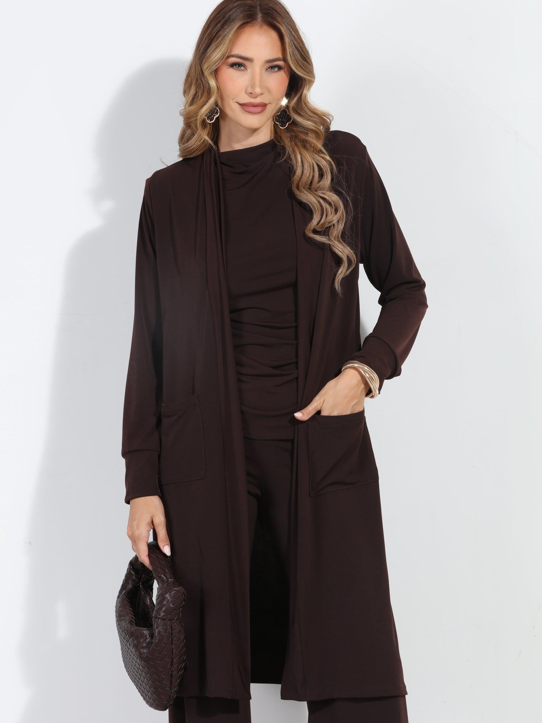 Chocolate Relaxed Lux Cardigan-BEST SELLER ✨