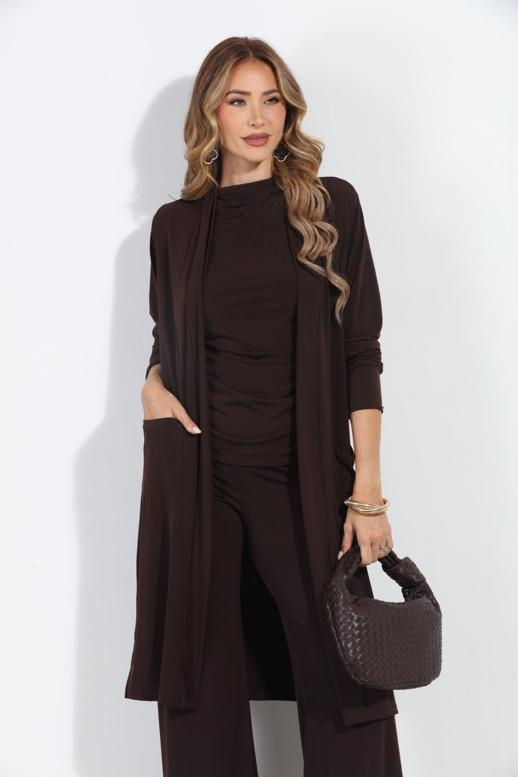 Chocolate Relaxed Lux Cardigan-BEST SELLER ✨