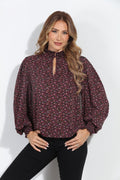 Gigi Smocked Neck Blouse-FINAL SALE