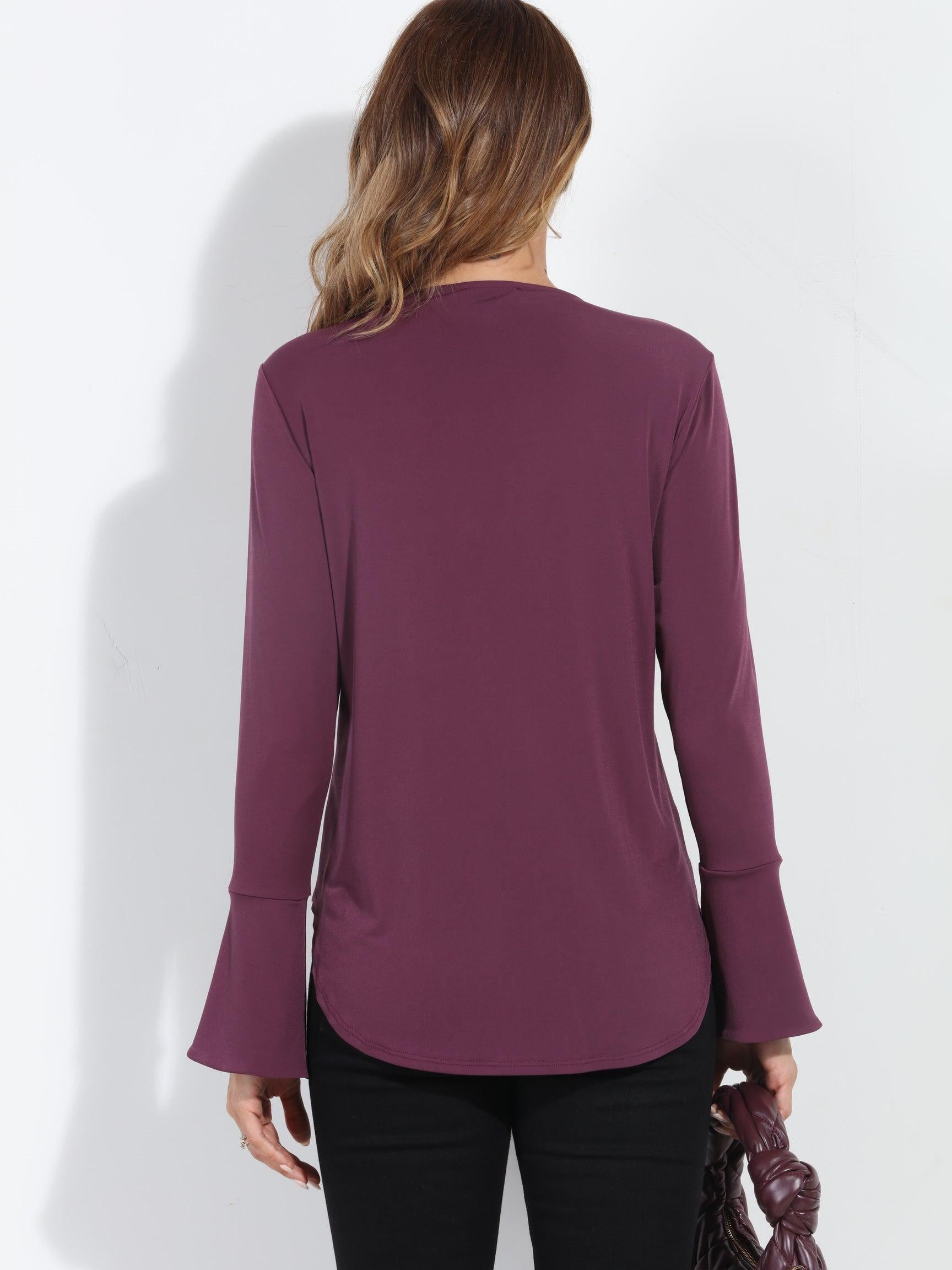Plum Ity Surplice X Top-BEST SELLER