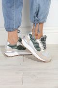 Phoebe Metallic/Hunter Sneakers-FINAL SALE