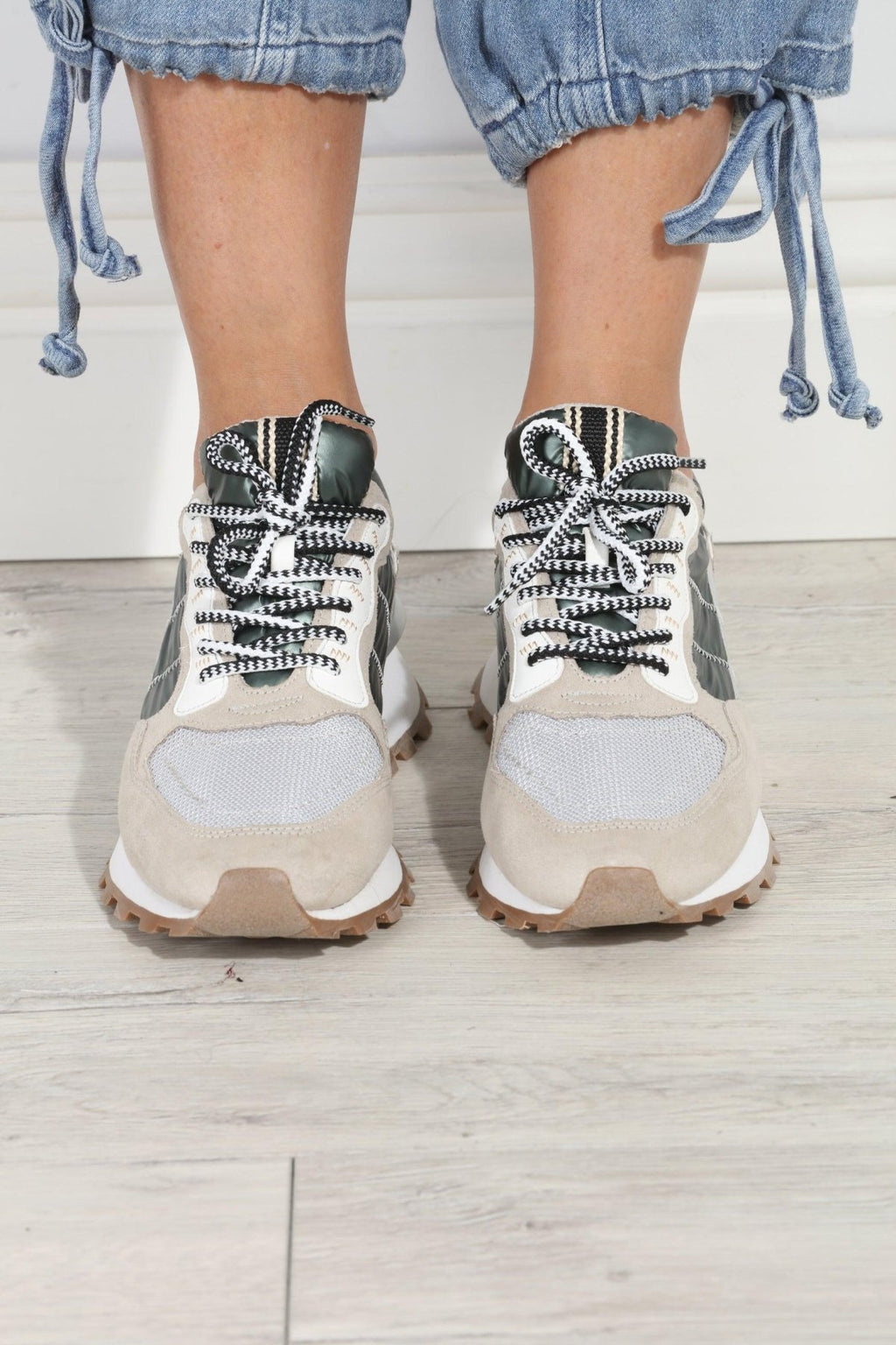 Phoebe Metallic/Hunter Sneakers-FINAL SALE