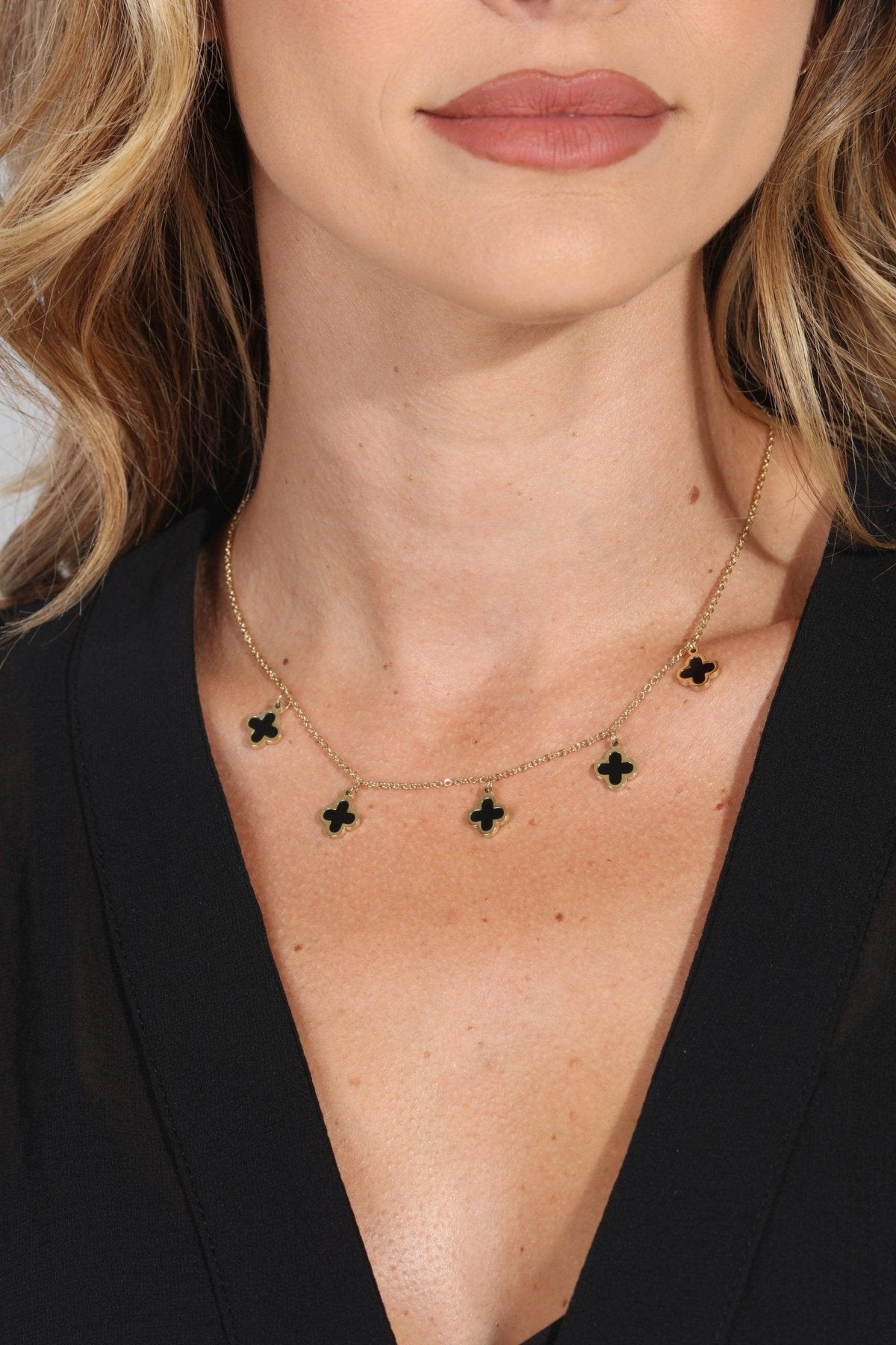 Dainty Clover Charm Necklace