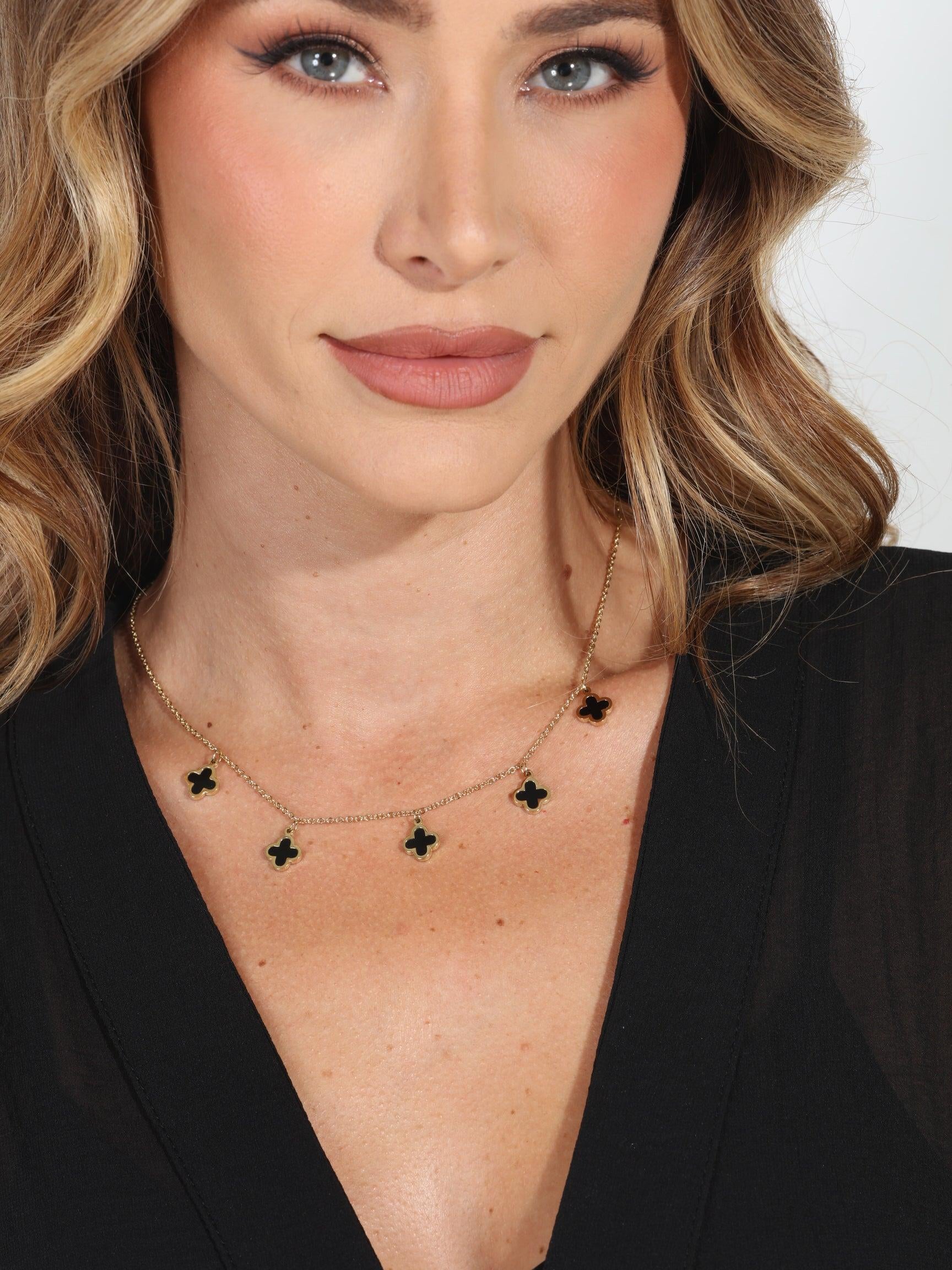 Dainty Clover Charm Necklace