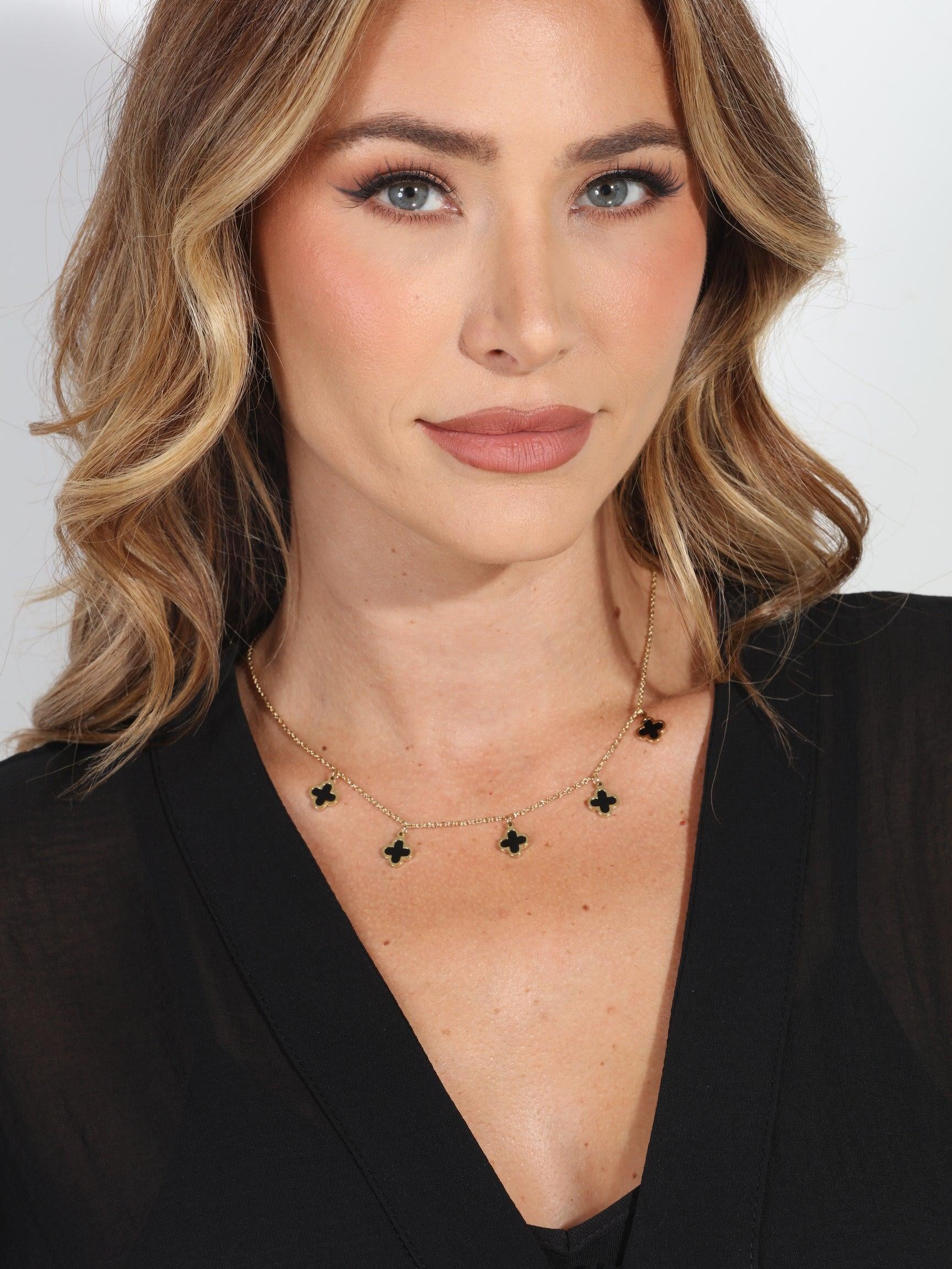 Dainty Clover Charm Necklace