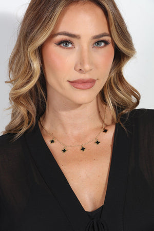 Dainty Clover Charm Necklace