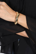Gold Wavy Statement Bracelet