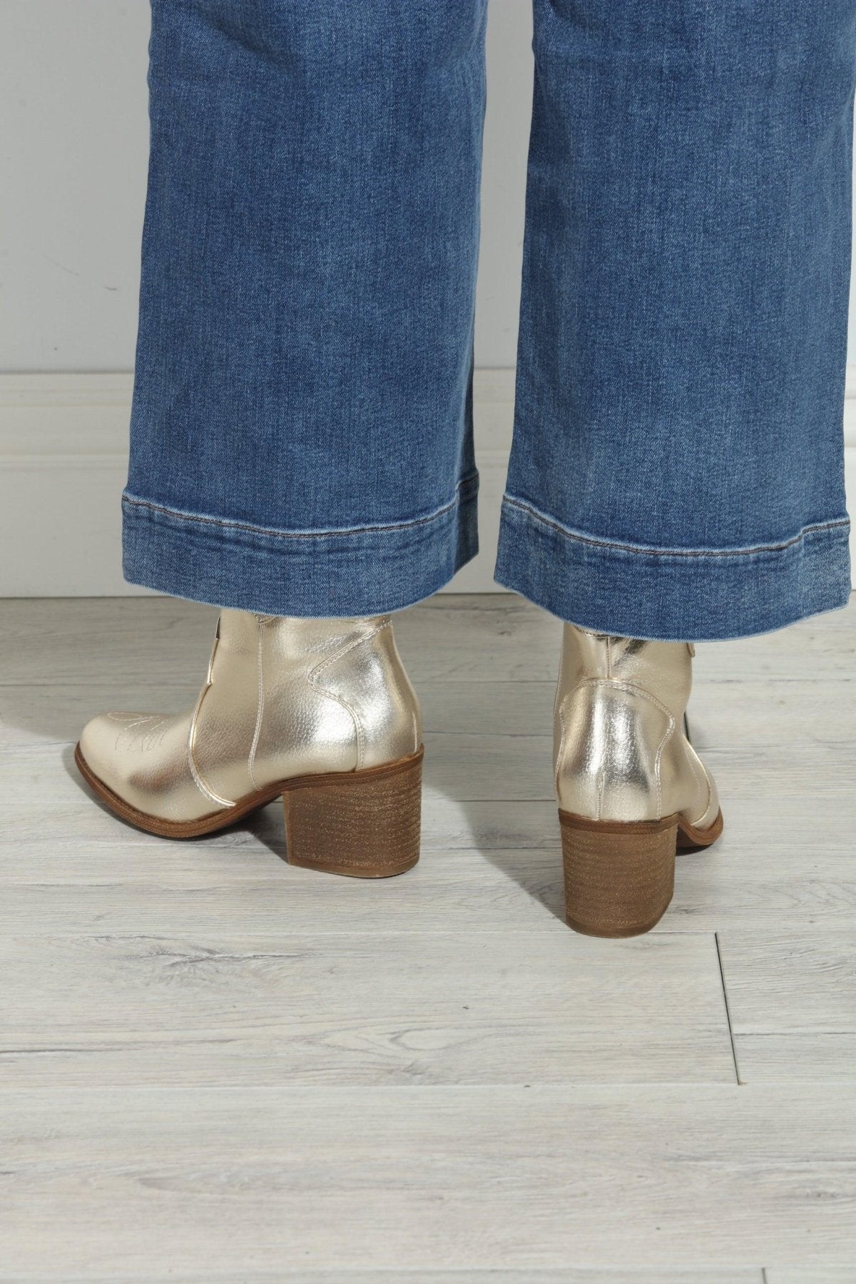 Chinese Laundry-Unite Western Bootie- Gold-FINAL SALE