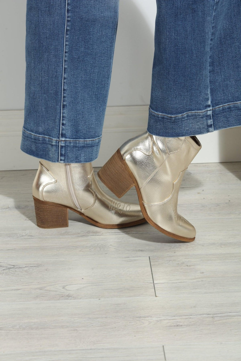 Chinese Laundry-Unite Western Bootie- Gold-FINAL SALE