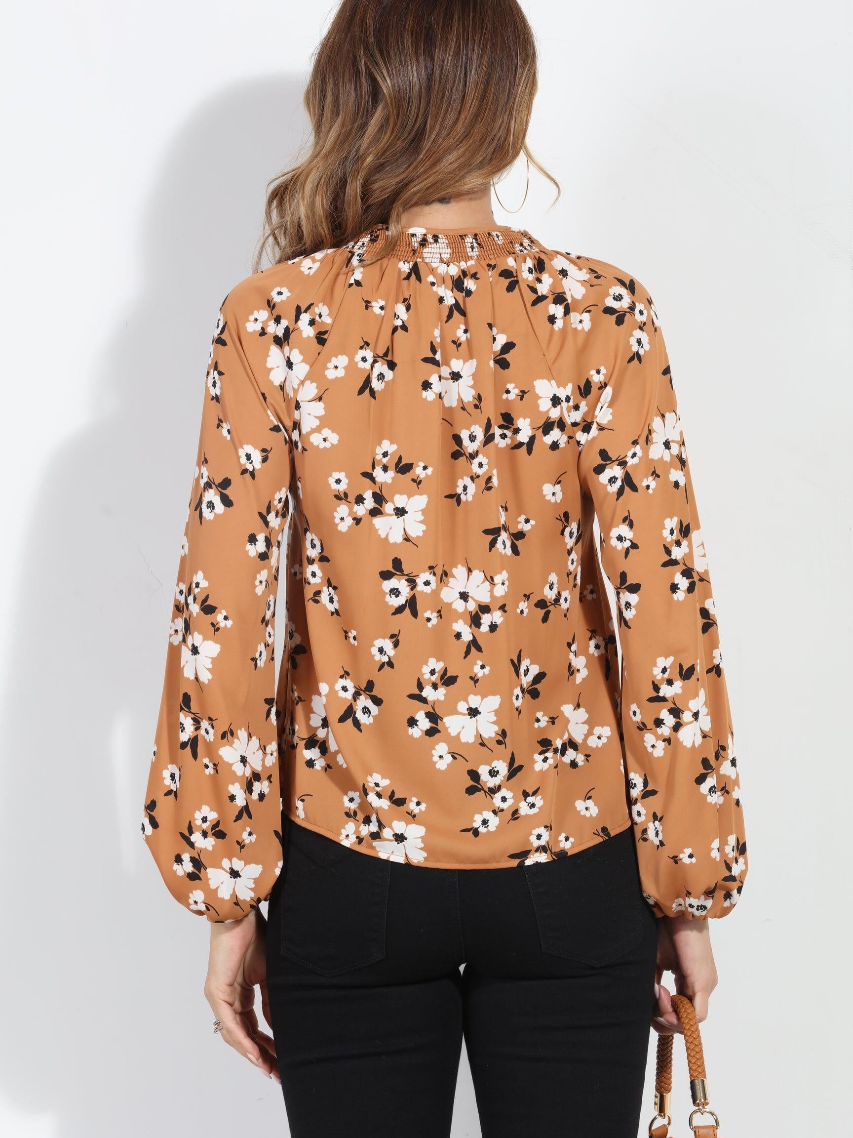 Amara Long Sleeve Woven Blouse