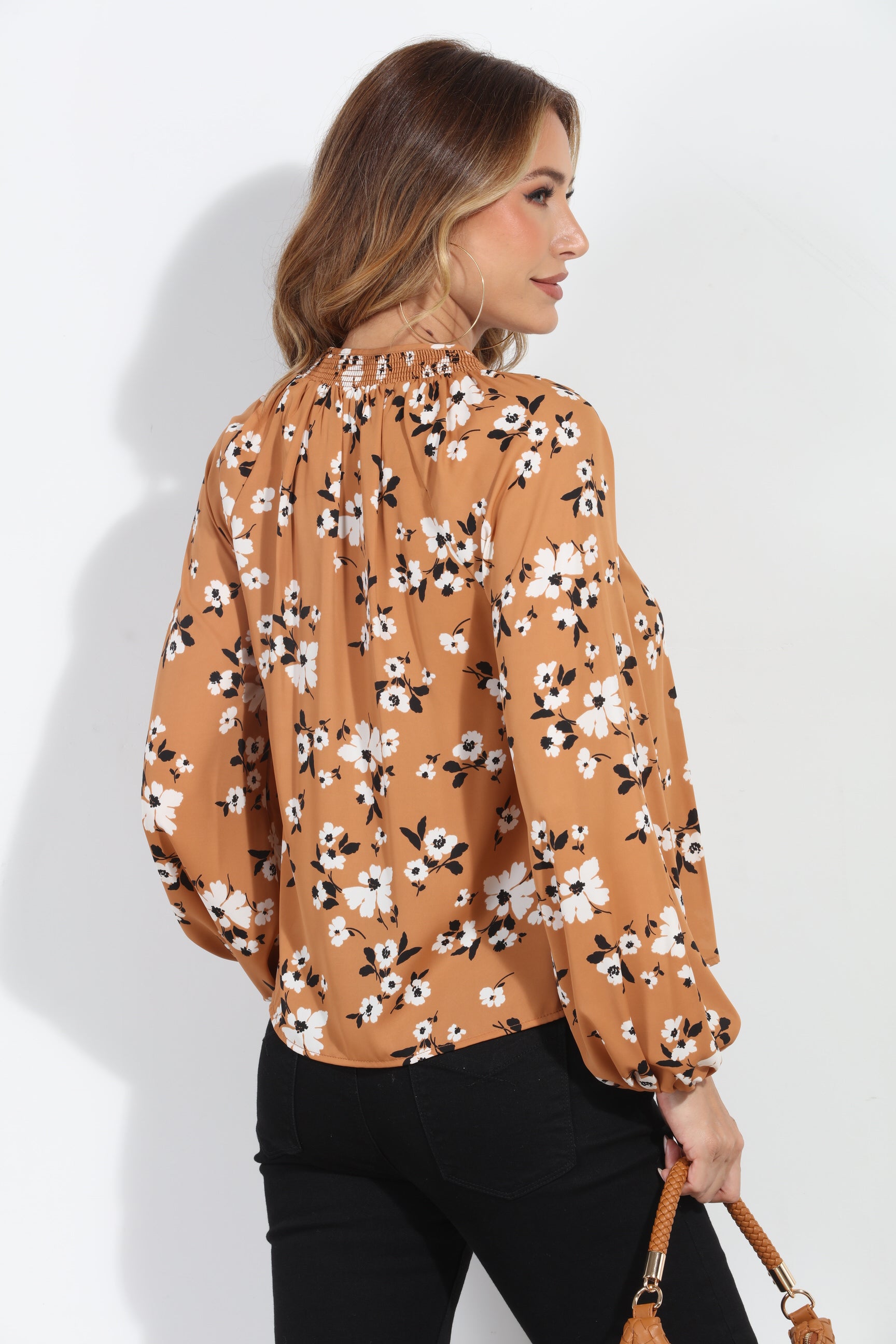 Amara Long Sleeve Woven Blouse-FINAL SALE