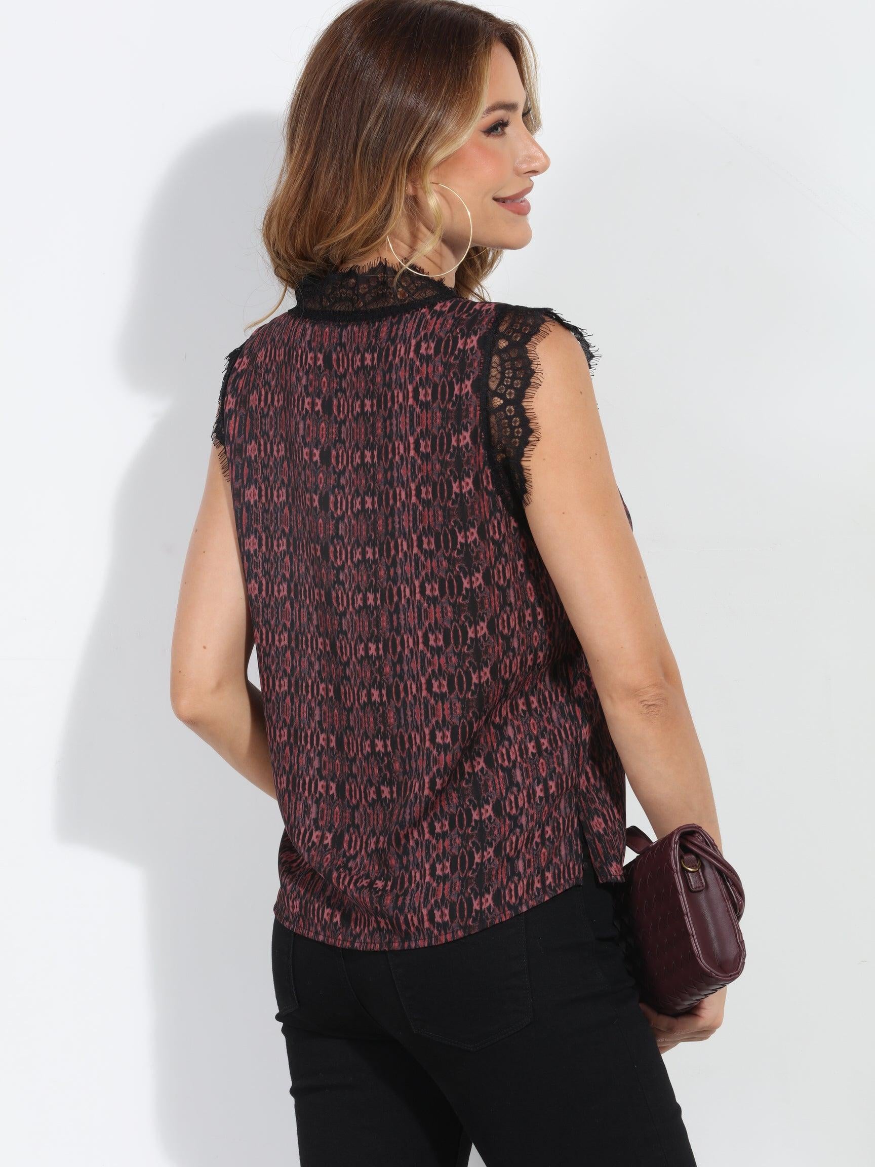 Miley Sleeveless Lace Top-BEST SELLER