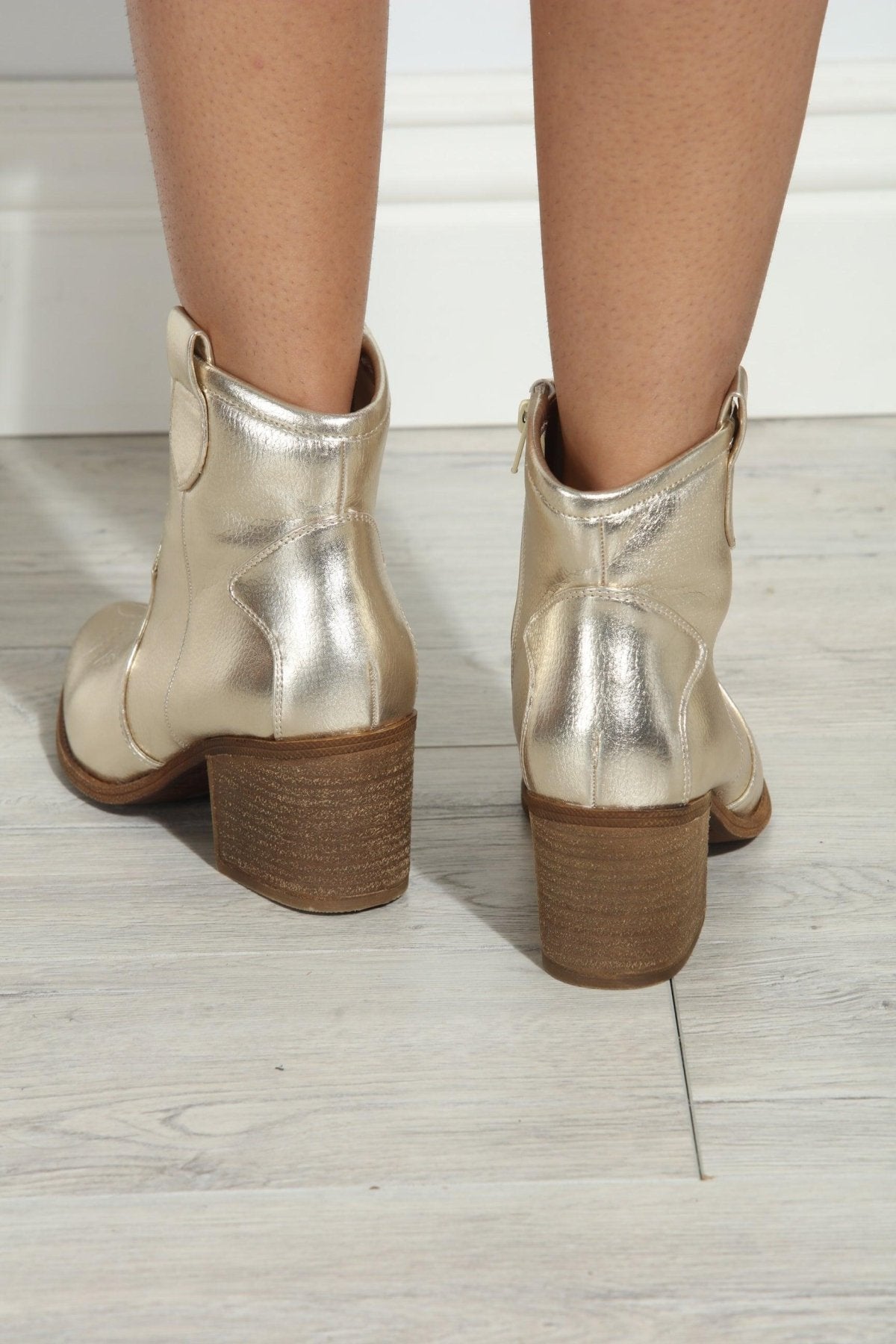 Chinese Laundry-Unite Western Bootie- Gold-FINAL SALE