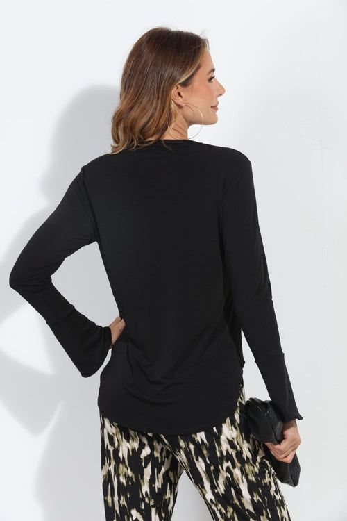 Black Ity Surplice X Top-FINAL SALE