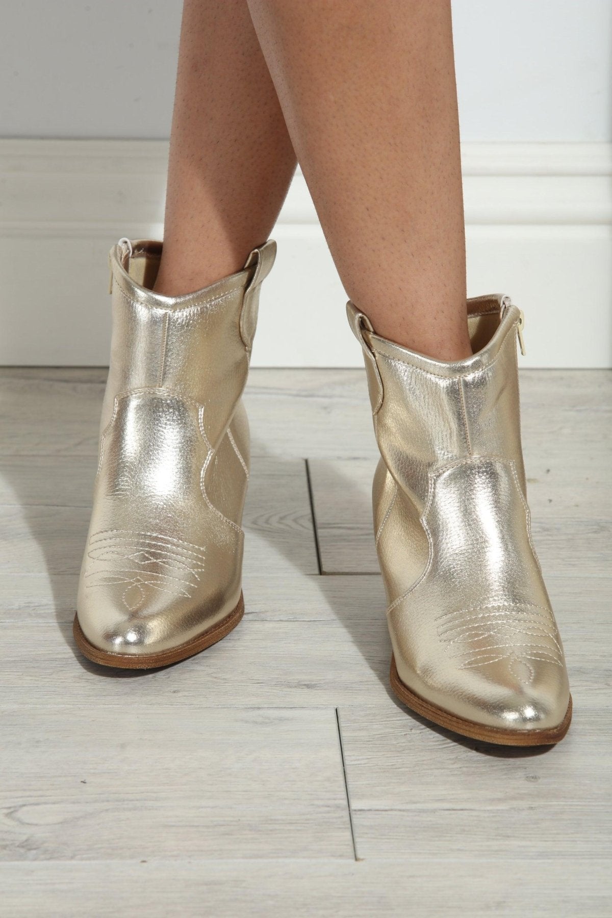 Chinese Laundry-Unite Western Bootie- Gold-FINAL SALE