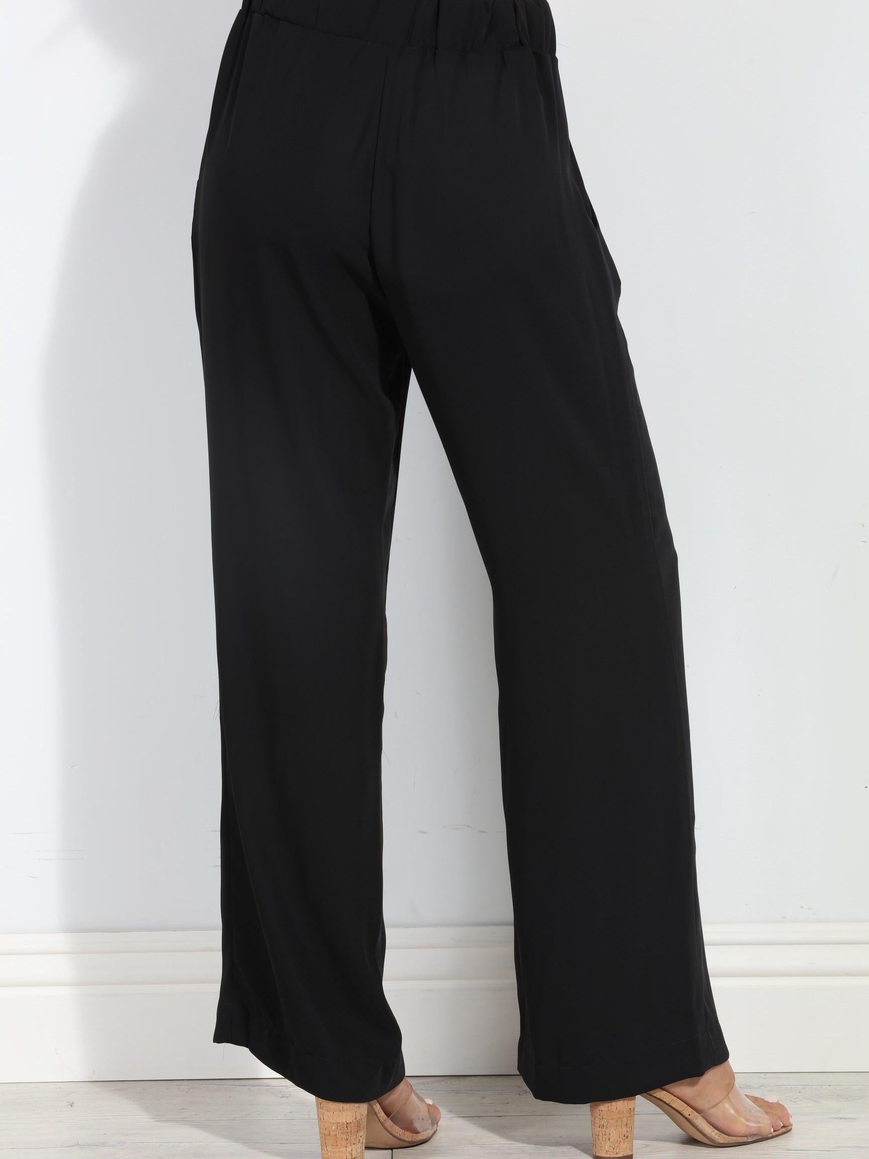 Black Airflow Woven Trousers