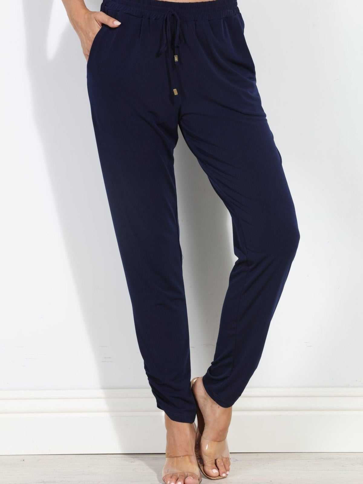 Navy Stretch Joggers-BEST SELLER