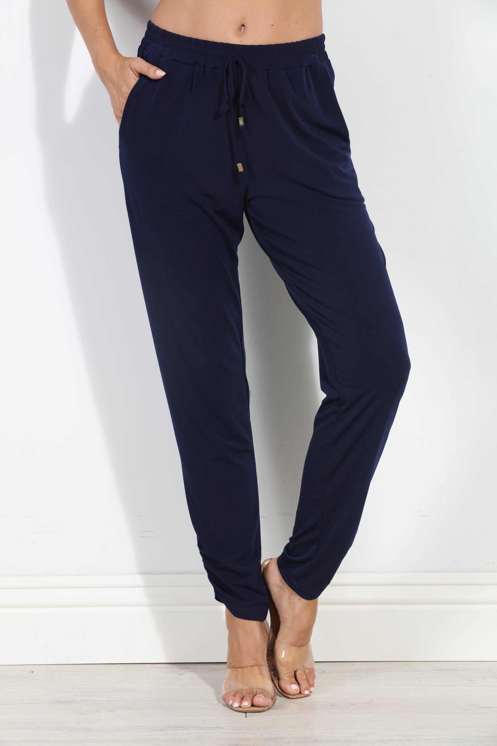 Navy Stretch Joggers-BEST SELLER